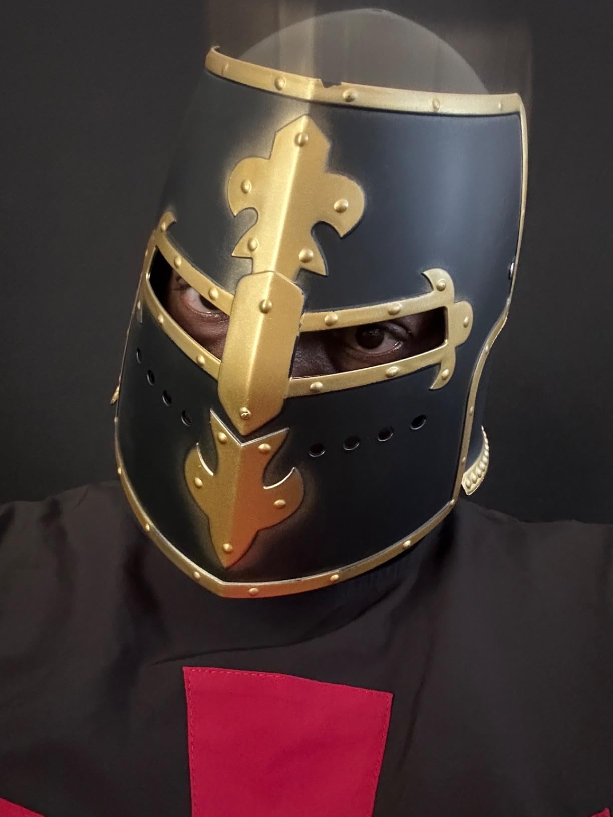 Morph Medieval Knight Costume Adult Helmet Crusader Knight Armor Metal Crusader Helmet - One Size customer photo 2