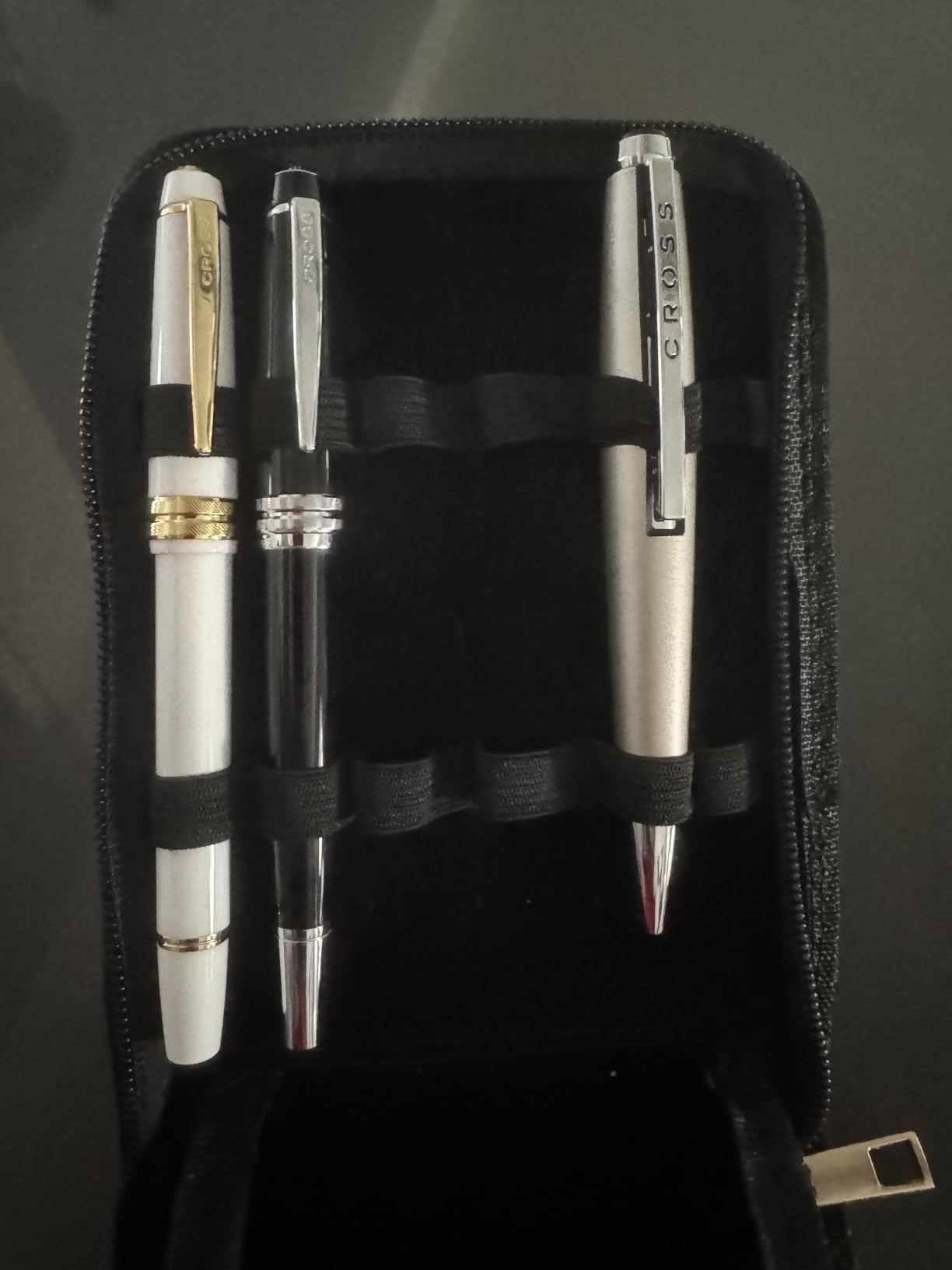 Topoomart Fountain Roller Ball Pen Case Holder PU Leather Bag for 12 Pens Black customer photo 1