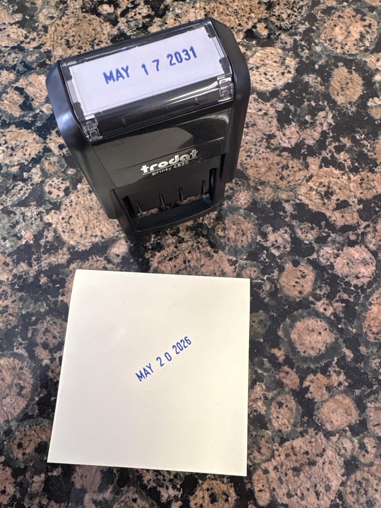 MaxMark 2000 Dater Self Inking Date Stamp - Red customer photo 1