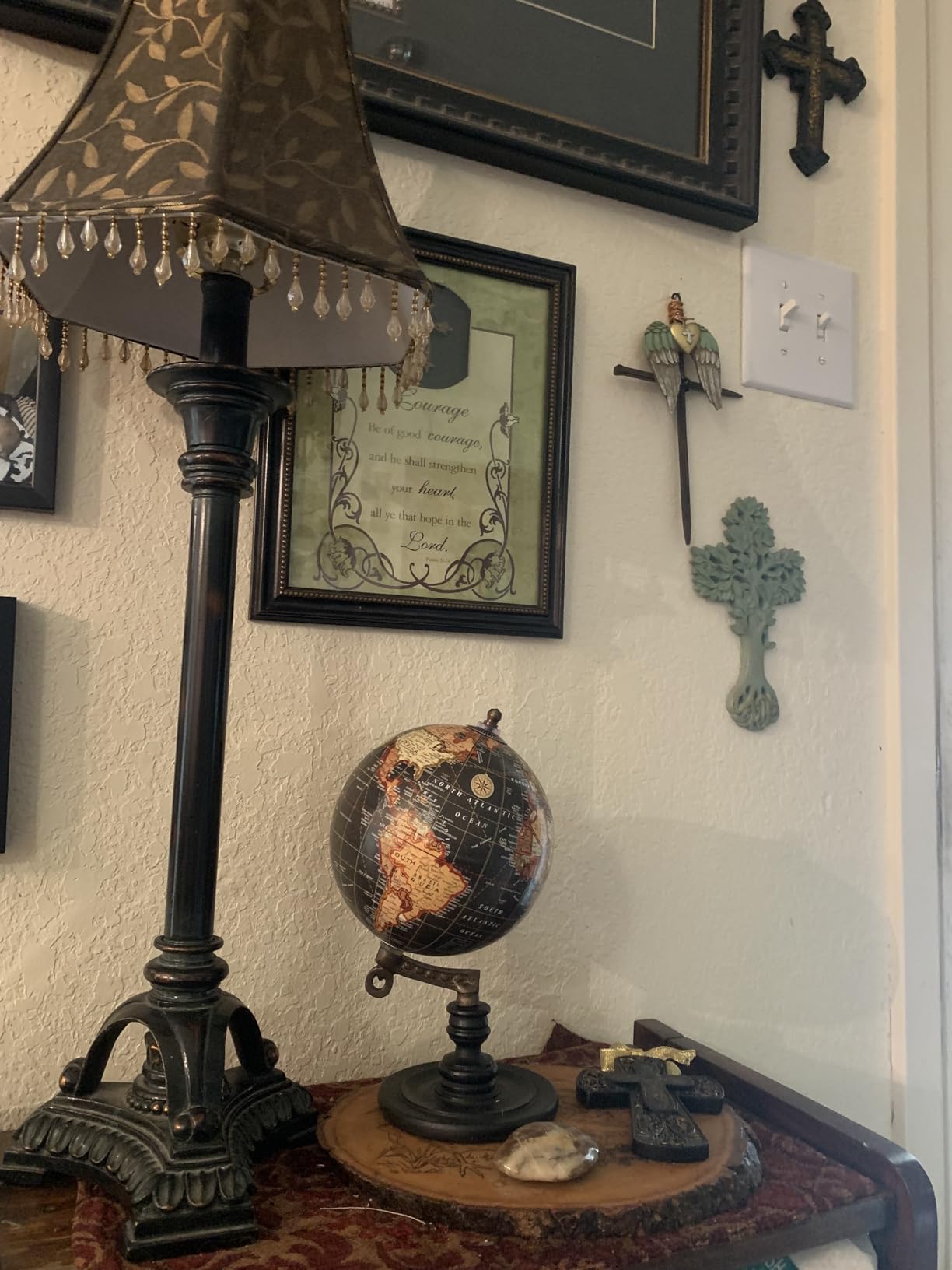 Hosley 10-Inch Decorative Globe on Wooden Stand - Elegant Gift, Perfect for Home and Office Décor customer photo 1