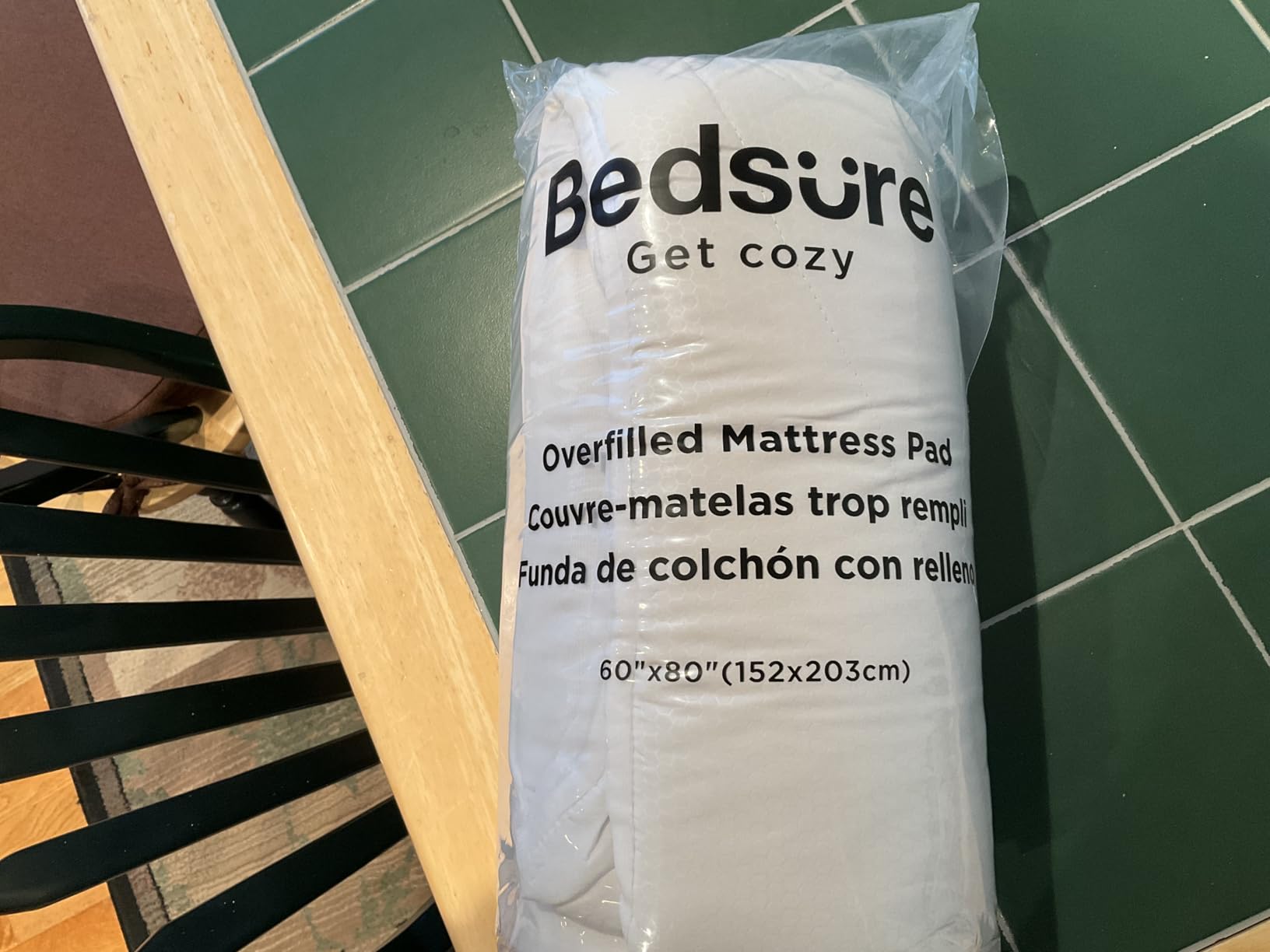 Bedsure Twin XL Mattress Pad - Soft Mattress Topper for College Dorm Room Essentials, Extra Long Twin Quilted Fitted Bed Cover Protector with 8-21 Inches Deep Pocket, Washable, White, 39x80 Inches customer photo 1