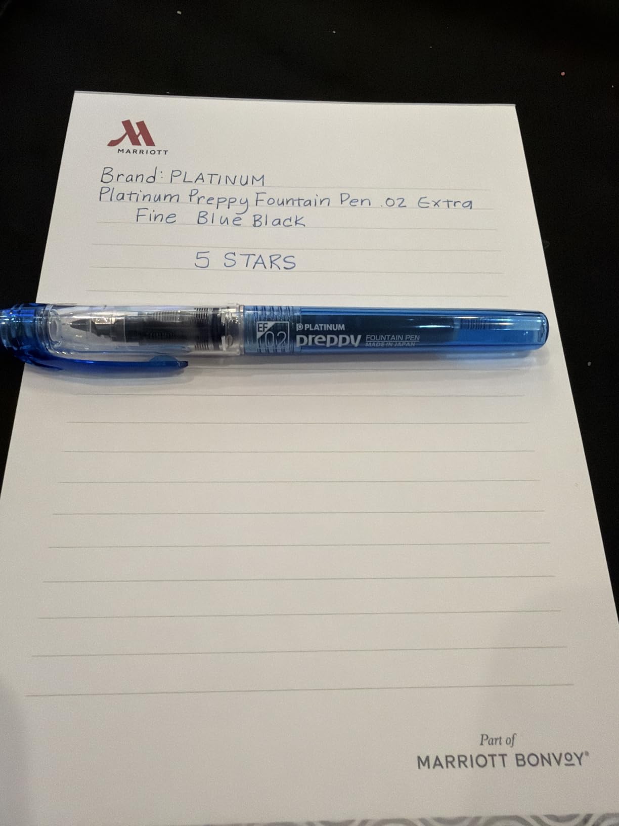 Platinum Preppy Fountain Pen 02 Extra-Fine Blue Black customer photo 2