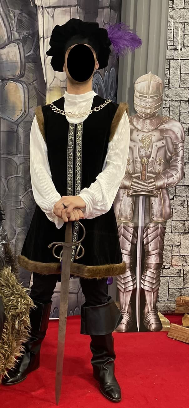 Men's Nobleman Halloween Costume | Adult Noble Renaissance Outfit | Complete Ren Faire Attire | Romeo Cosplay Outfit customer photo 2