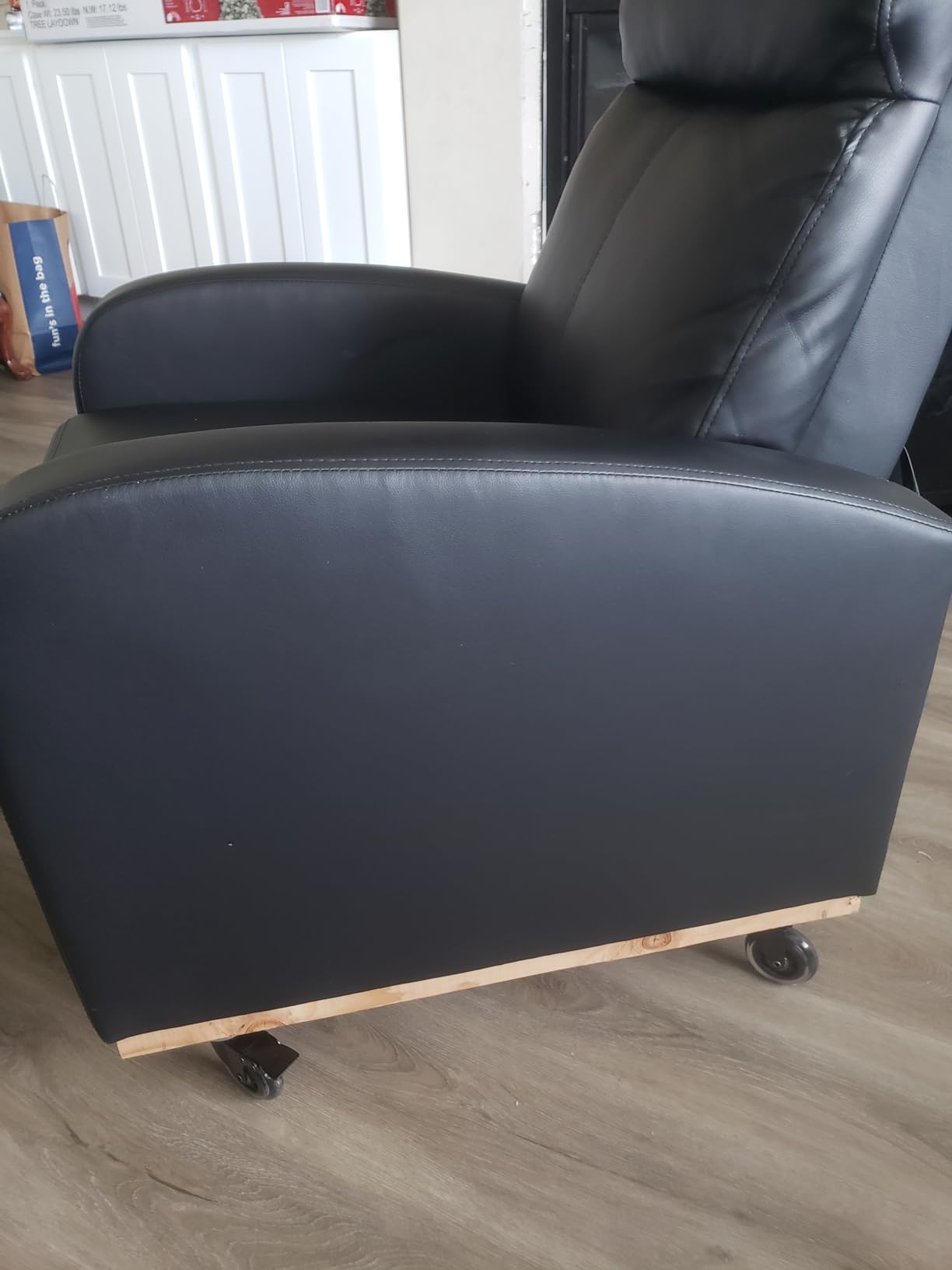 Homall Recliner Chair, Recliner Sofa PU Leather for Adults, Black Recliners | Home Theater Seating with Lumbar Support, Reclining Sofa Chair for Living Room customer photo 1