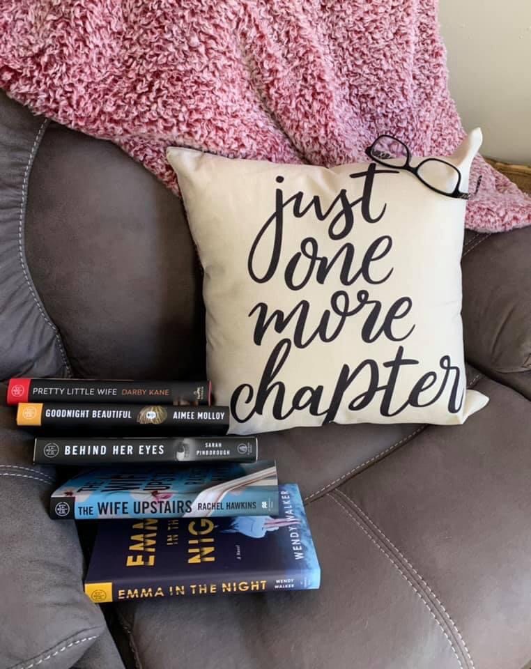 4TH Emotion Just One More Chapter Throw Pillow Case Cushion Cover Book Lovers Linen 18 x 18 Inch customer photo 2