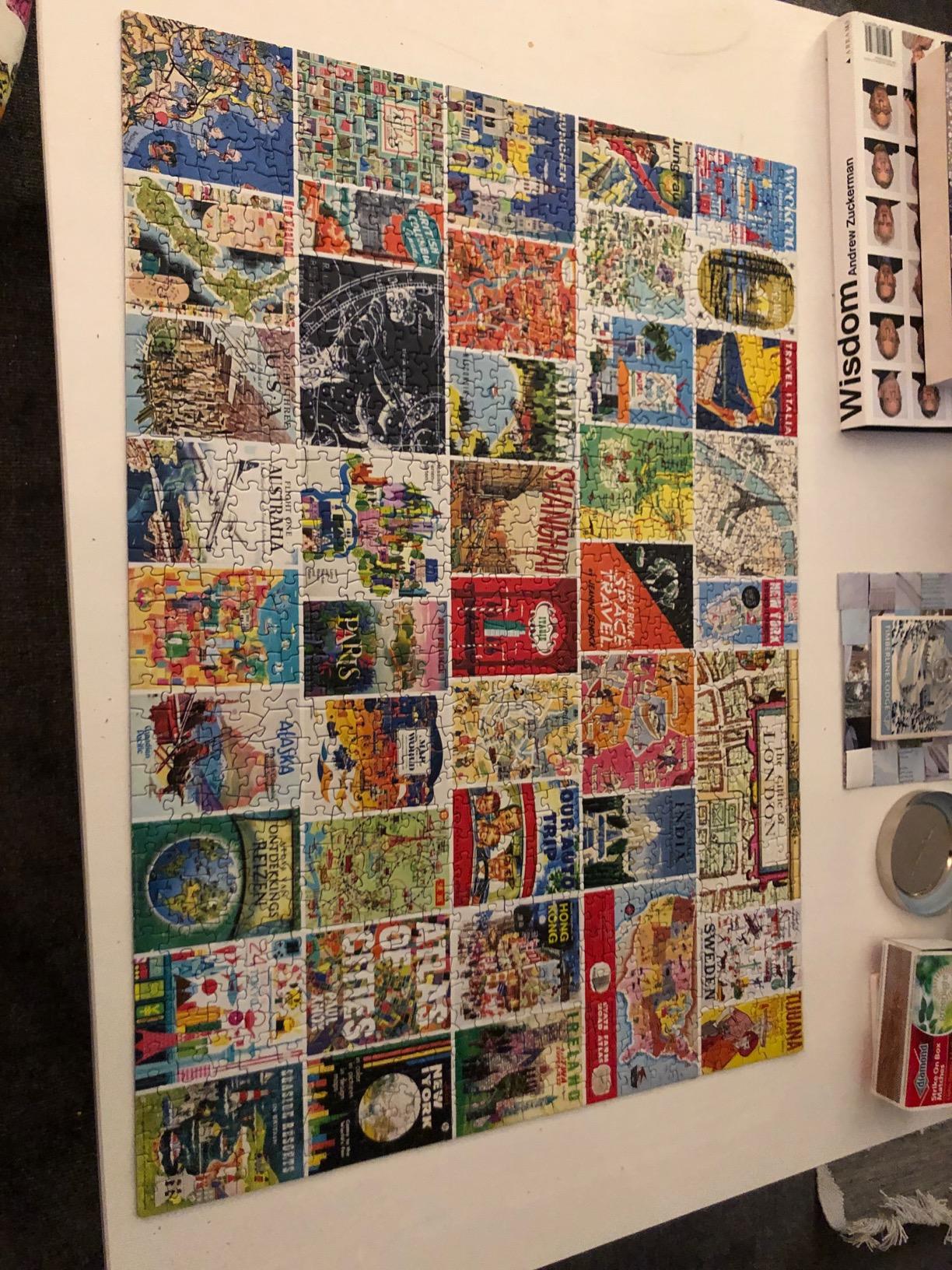Re-Marks Vintage Atlas Puzzle, 1000-Piece Puzzle for All Ages customer photo 1