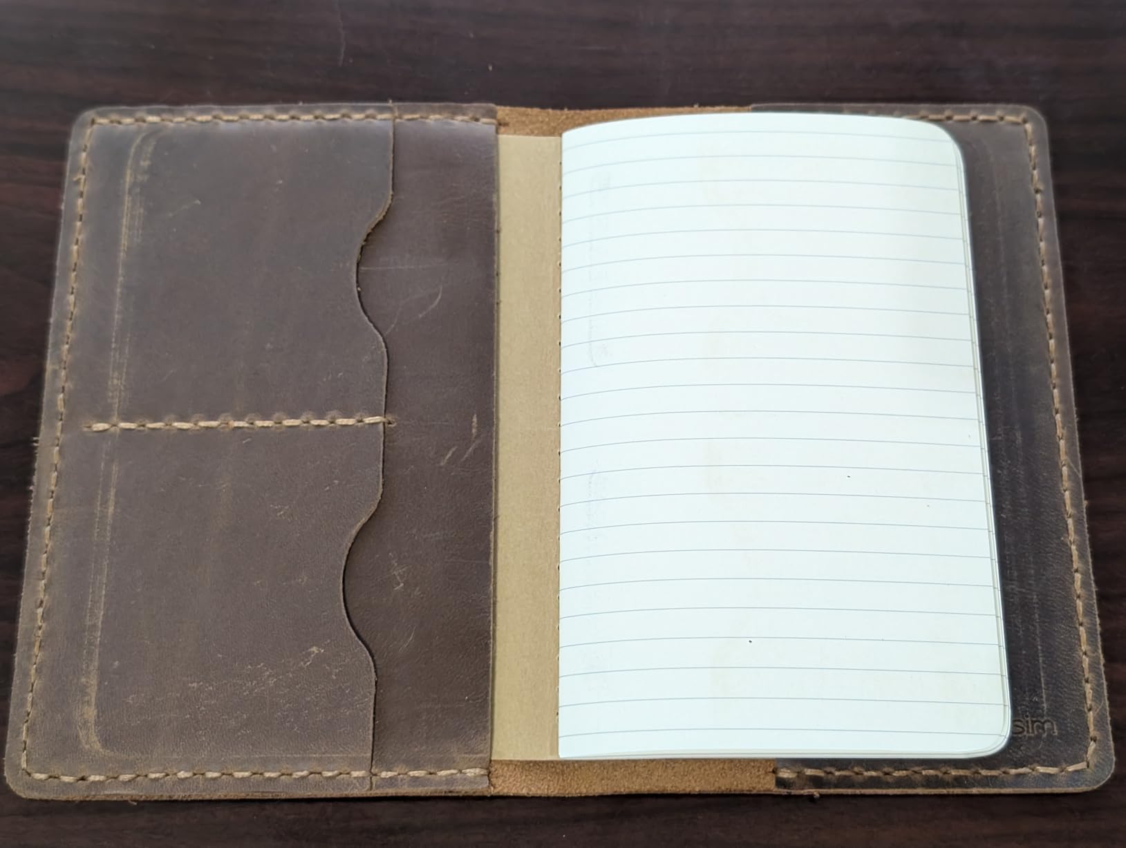 Robrasim Leather Journal Cover for Field Notes, Notebook Cover For Moleskine Cahier, Handmade Vintage Leather Cover for 3.5