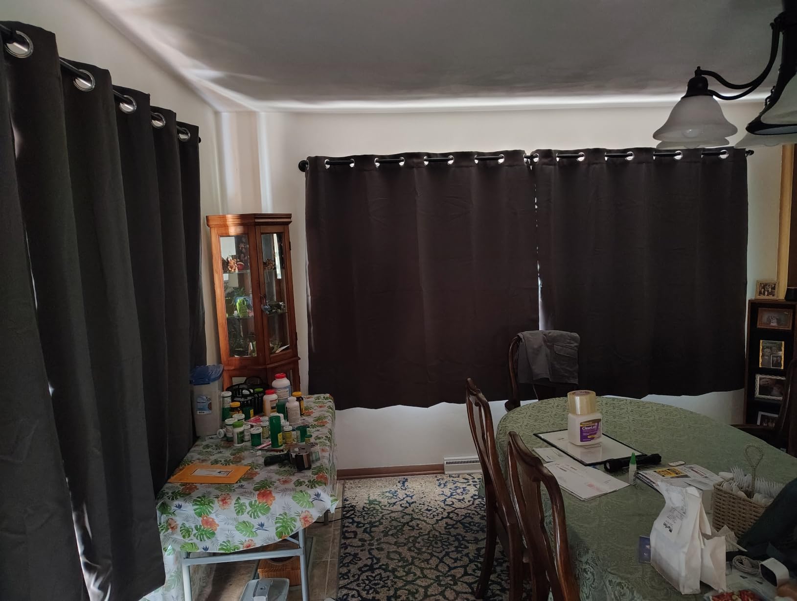 NICETOWN Grey Full Shade Curtain Panels, Pair of Energy Smart & Noise Blocking Out Blackout Drapes for Dining Room Window, Thermal Insulated Guest Room Lined Window Dressing(Gray, 52 x 84 inch) customer photo 2