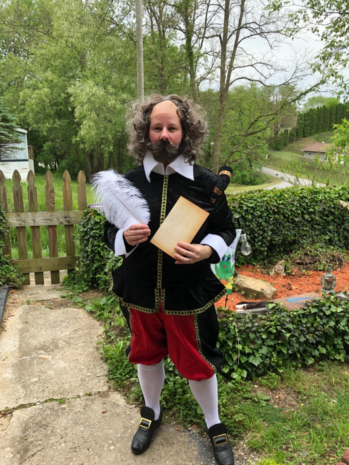 Men's Shakespeare Wig Adult Costume customer photo 1