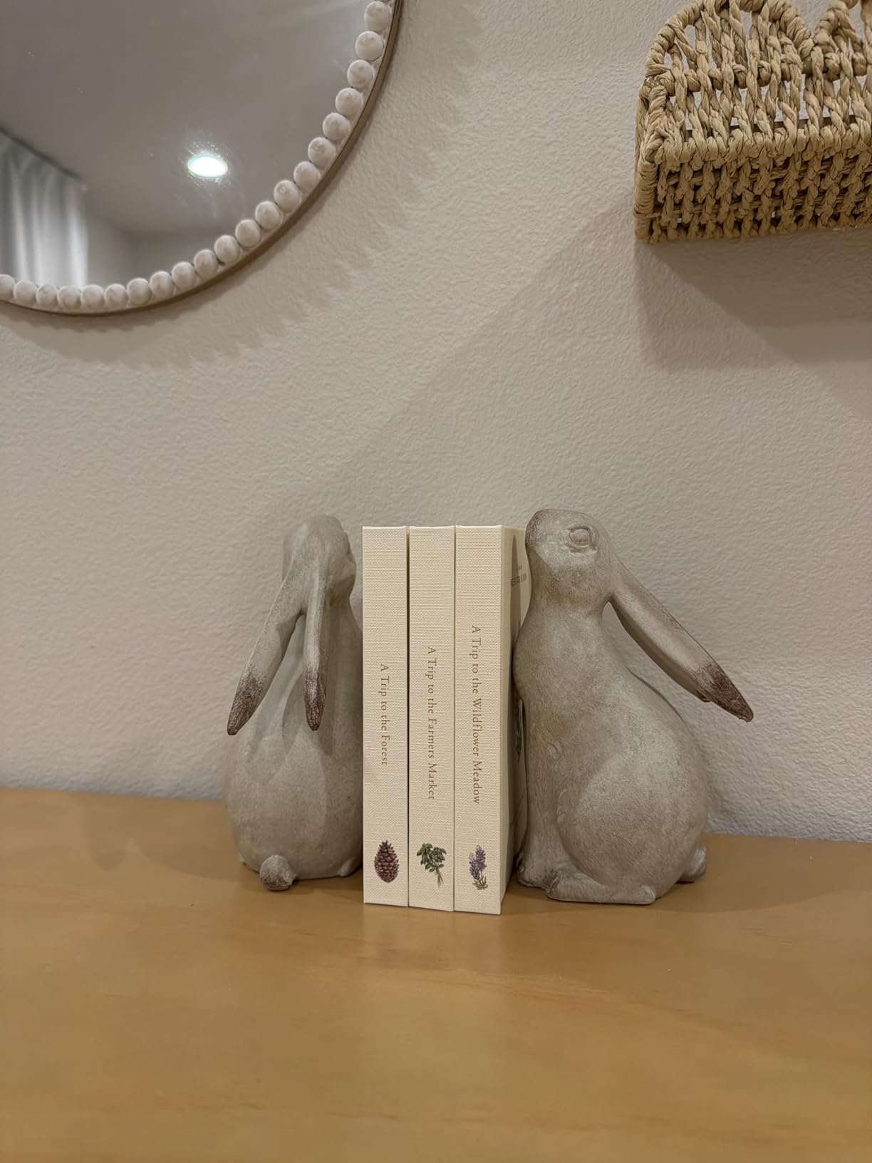 Creative Co-Op Decorative Resin Rabbit Bookends, Bronze customer photo 2