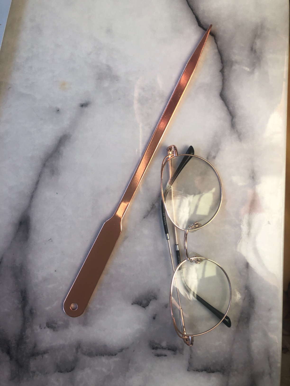 WXJ13 2 Pack Letter Openers Stainless Steel Lightweight Hand Envelope Slitter, Silver and Rose Gold customer photo 1