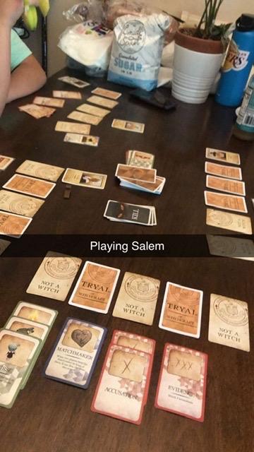 Facade Games Salem 1692 Board Game, Witch Hunt Strategy for 4-12 Players | Ages 14 and Up, Social Deduction Game, For Family Game Night, Includes 128 Cards & Gavel Token customer photo 1