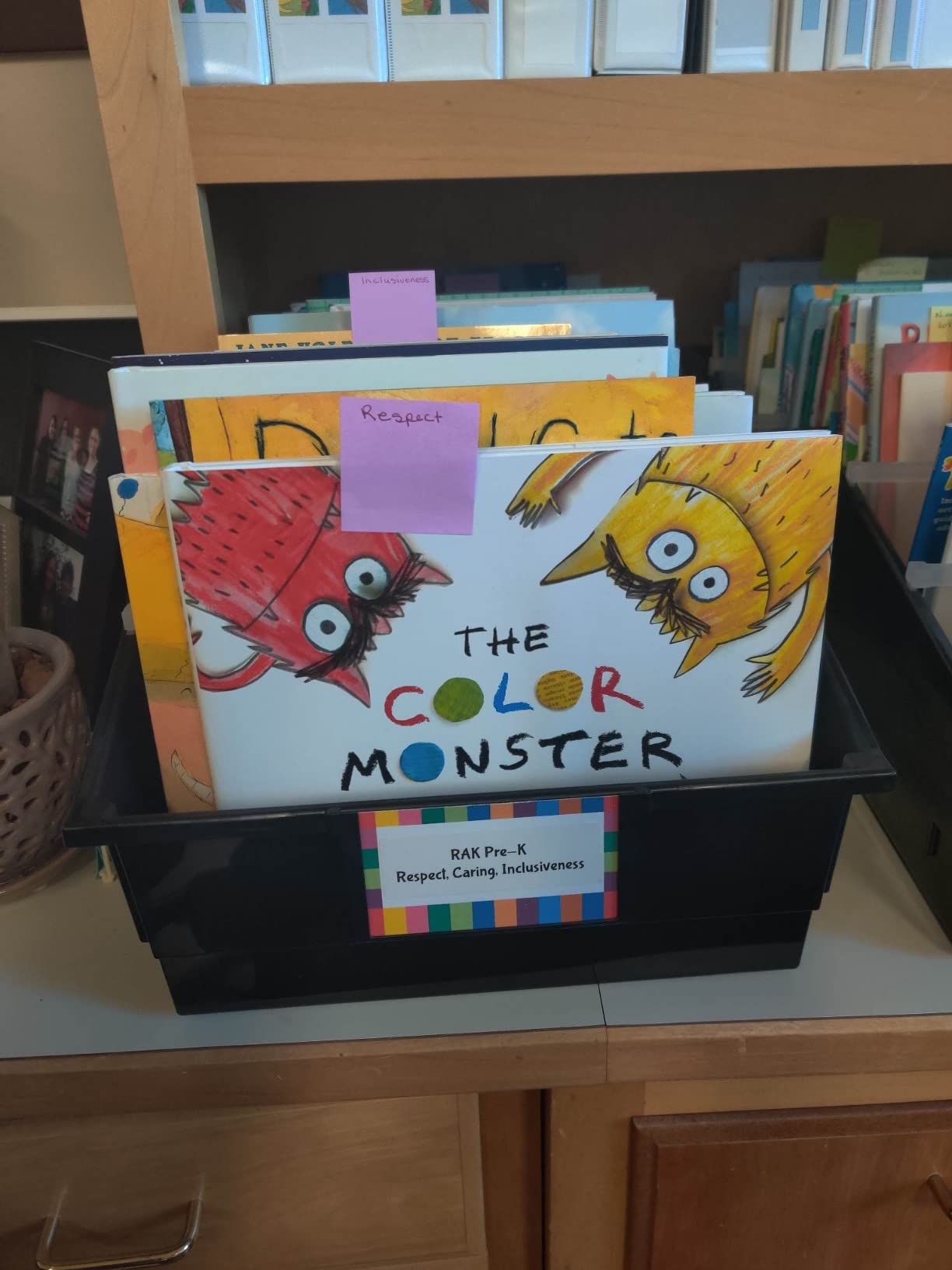 Really Good Stuff Chapter Book Classroom Library Bins with Dividers -4 Pack | 8.75