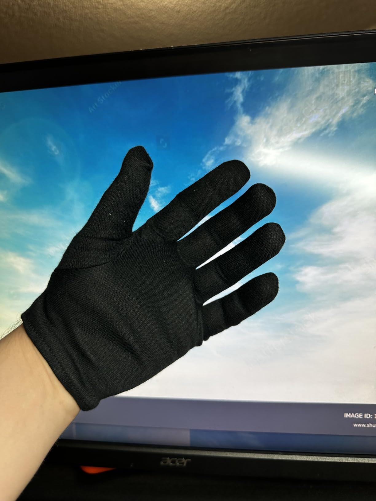 10 Pairs Archival Photo Gloves, White Work Gloves for Handling Art Working Photography Womens Cloth Gloves Liners Bulk for Handling Jewelry, Film, Photo, Coin Metal Inspection Men & Women customer photo 1
