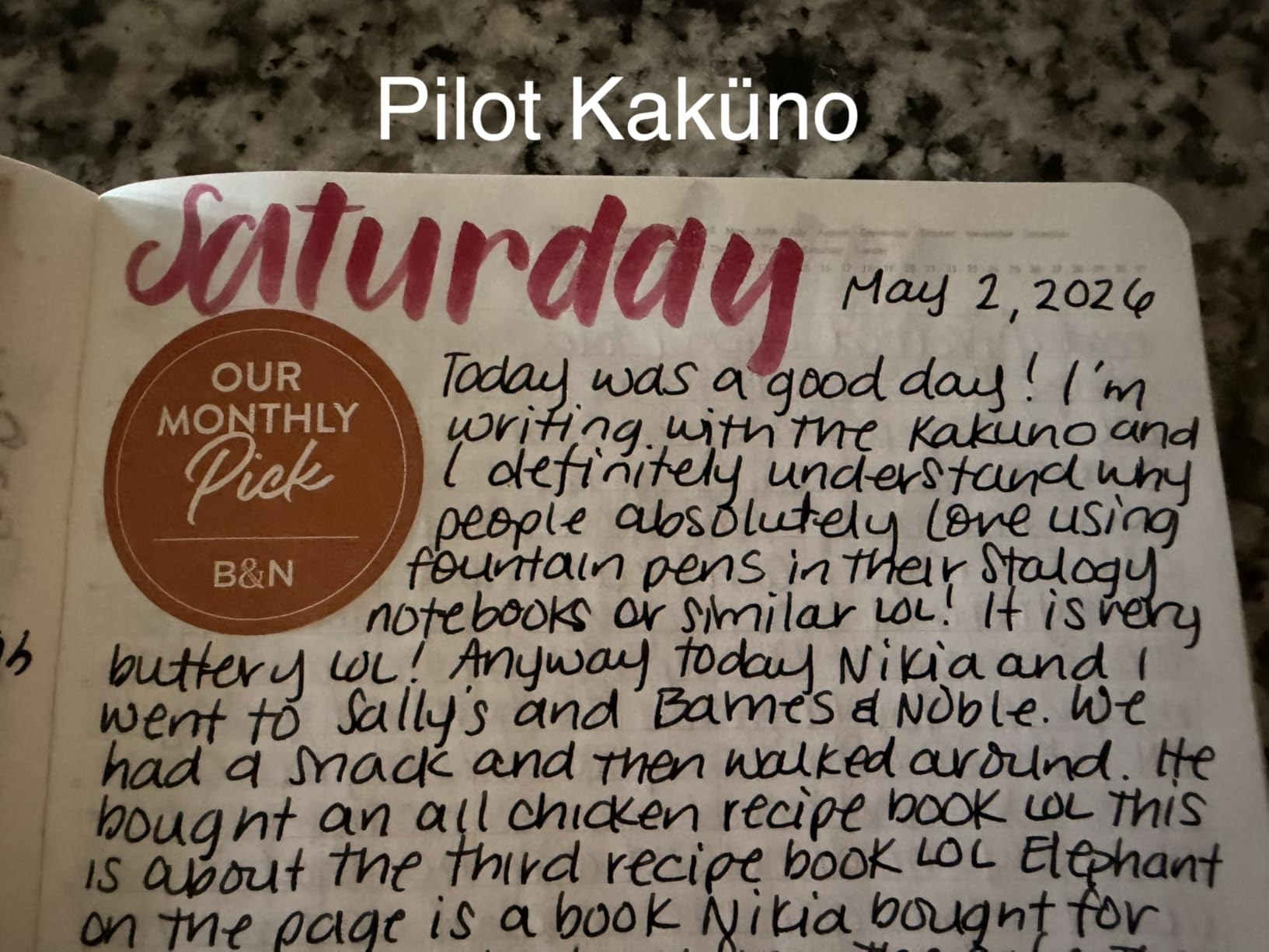 PILOT Kakuno Fountain Pen, Clear Barrel, Medium Nib, 0.5mm customer photo 2