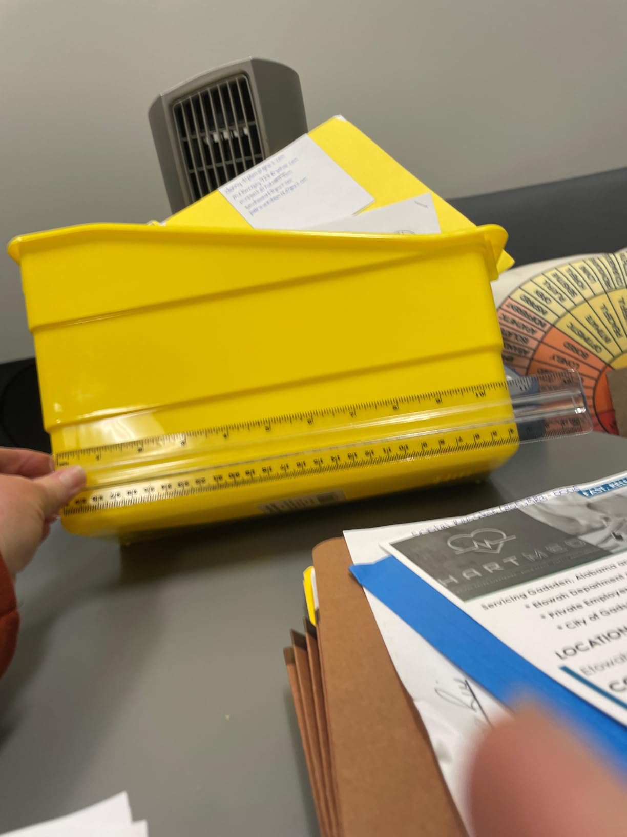 Really Good Stuff Rainbow Organizing Bins, Plastic Book Holders - 12-Pack | Name Labels Included, Vertical Storage & Organization for Classroom & Home, Color Code Files, Books, Binders, Supplies customer photo 2