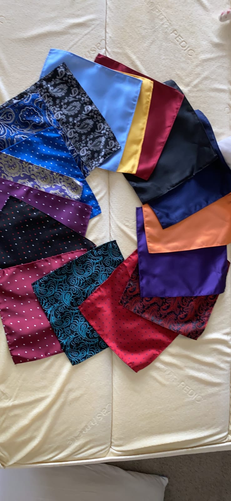Jeatonge Pocket Squares for Men 10x10 Inch, 20 Pack handkerchiefs Set customer photo 1