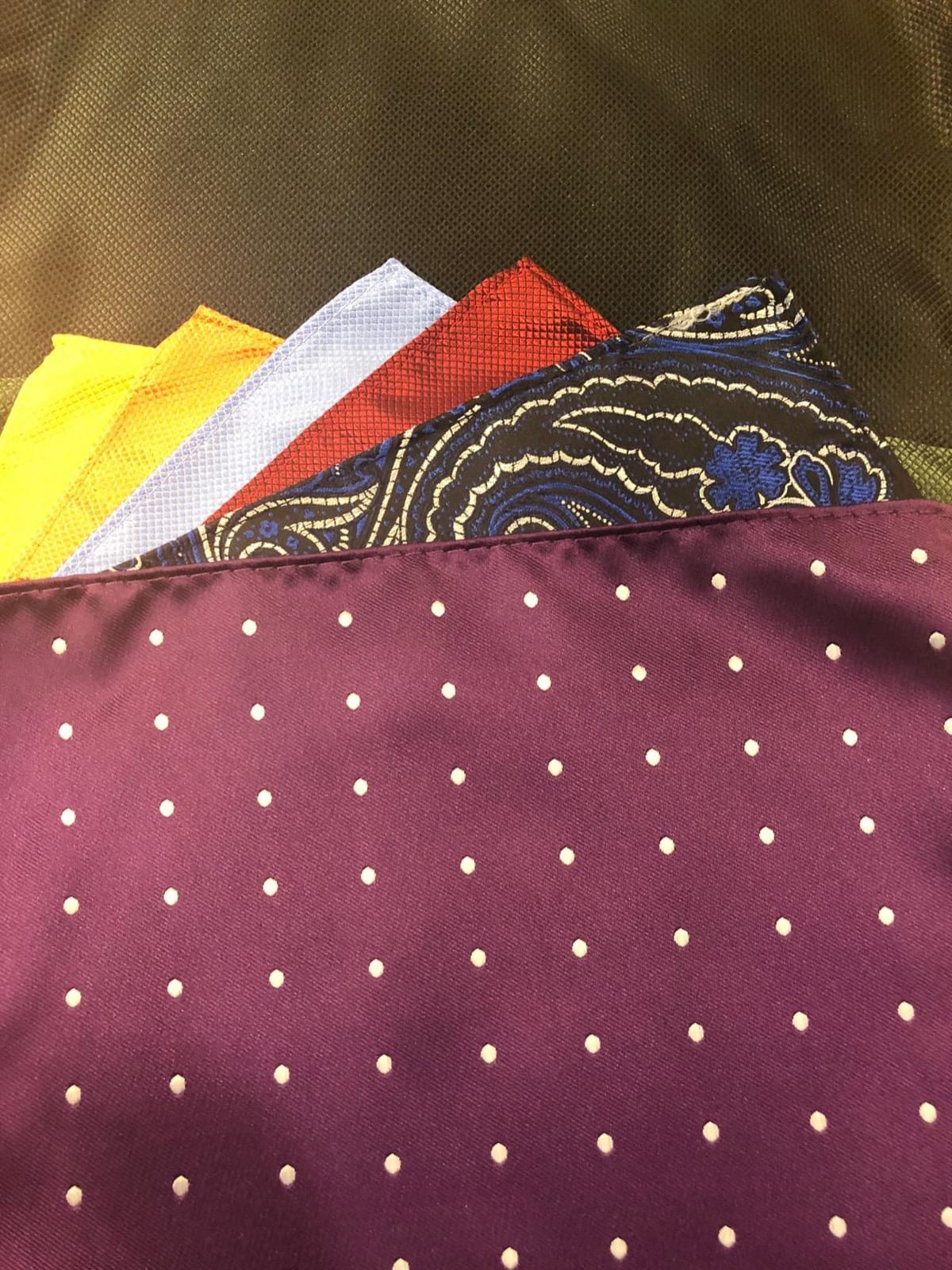 Jeatonge Pocket Squares for Men 10x10 Inch, 20 Pack handkerchiefs Set customer photo 2