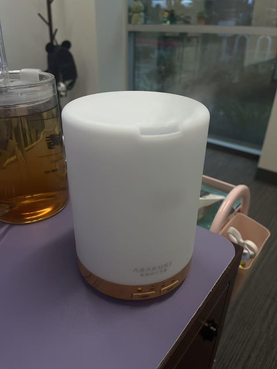 ASAKUKI Essential Oil Diffuser for Home 300 ml Quiet | Automatic Shut-Off, Aromatherapy Diffuser, 7 LED Lights customer photo 1