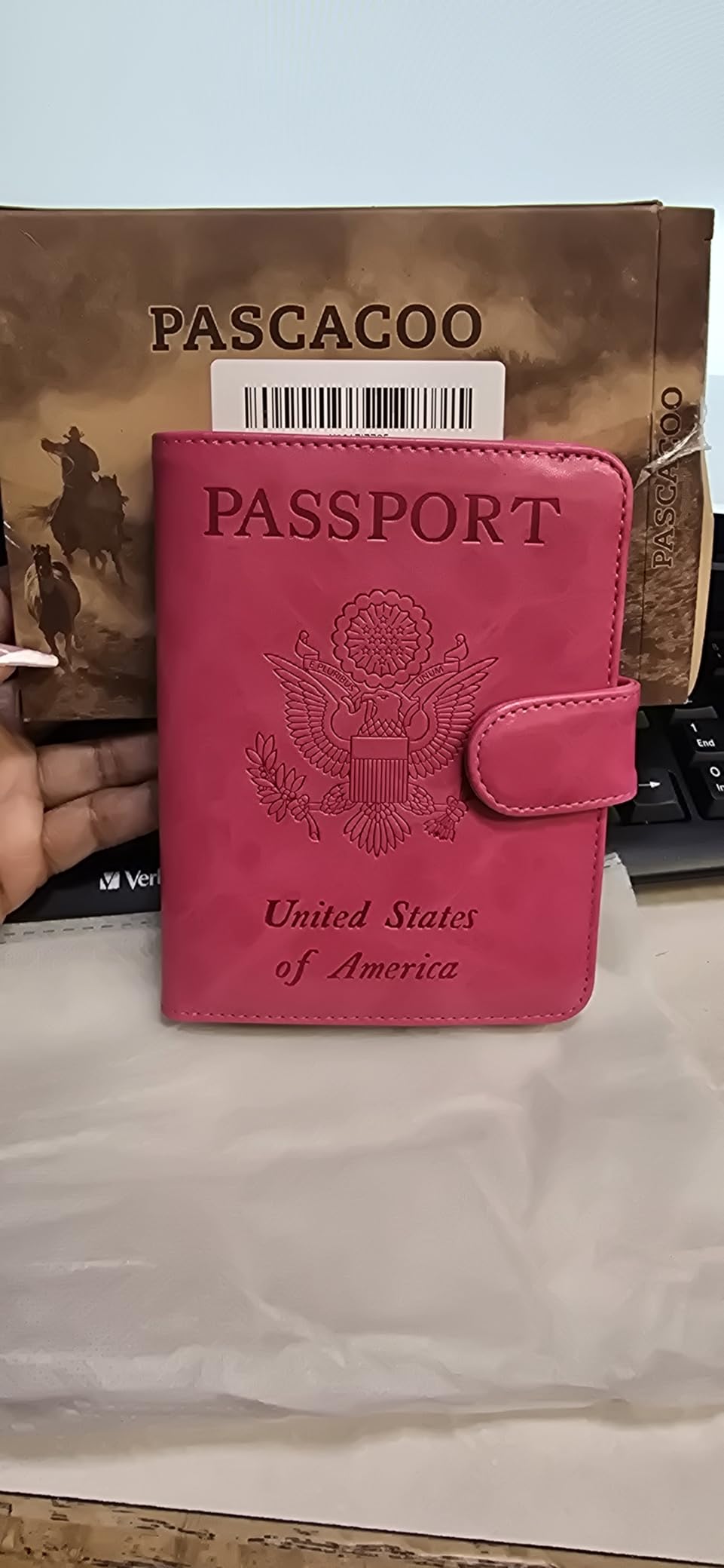 Passport Holder Cover Wallet RFID Blocking Leather Card Case Travel Accessories for Women Men customer photo 1