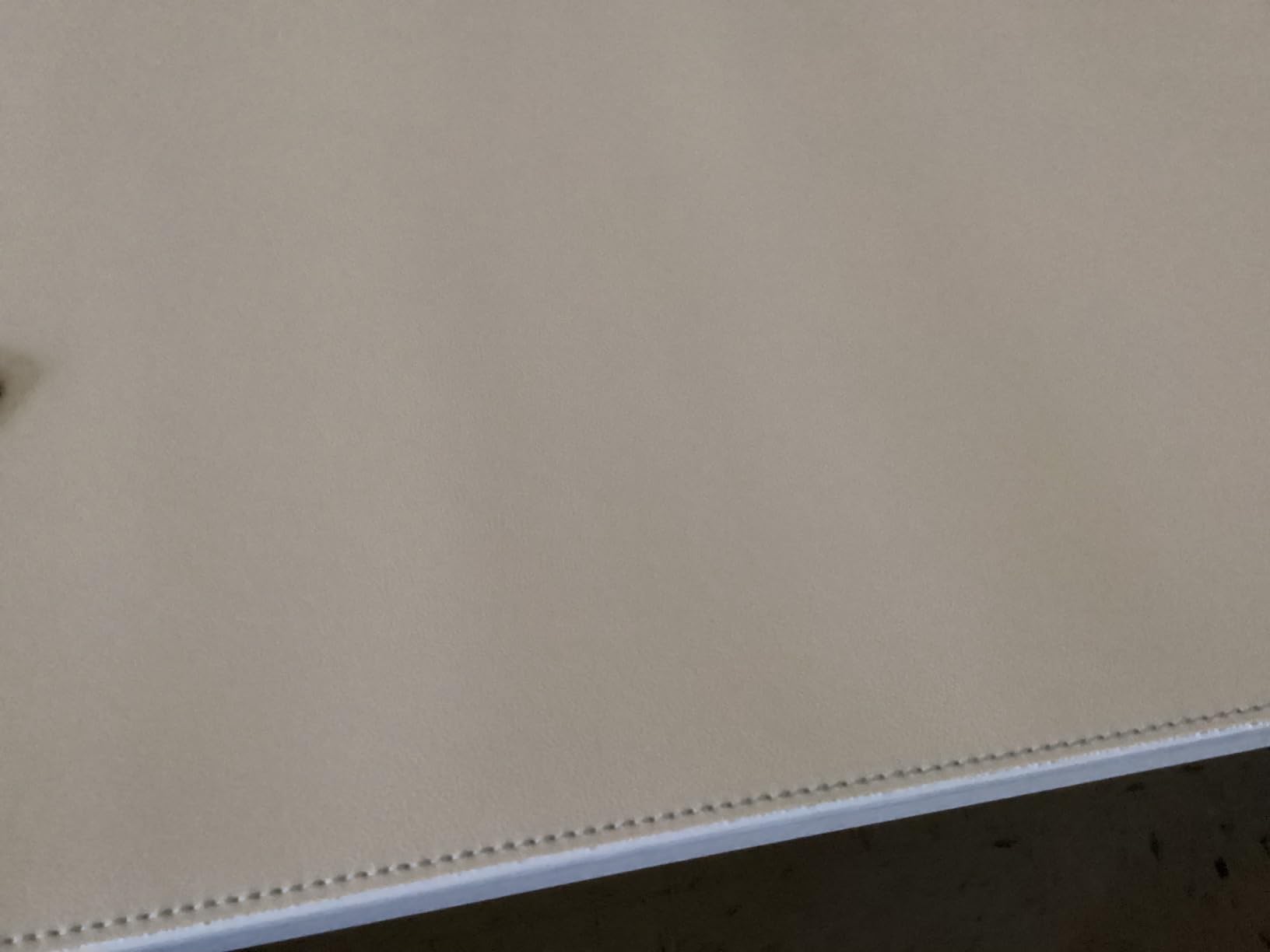 CENNBIE Leather Desk mat Protecter 47.2X19.6in Super Large(Black) | Premium stitched edges resist wear. Easy to clean. Protects desk from spills, stains, scratches. Smooth glide. Office & home. customer photo 1