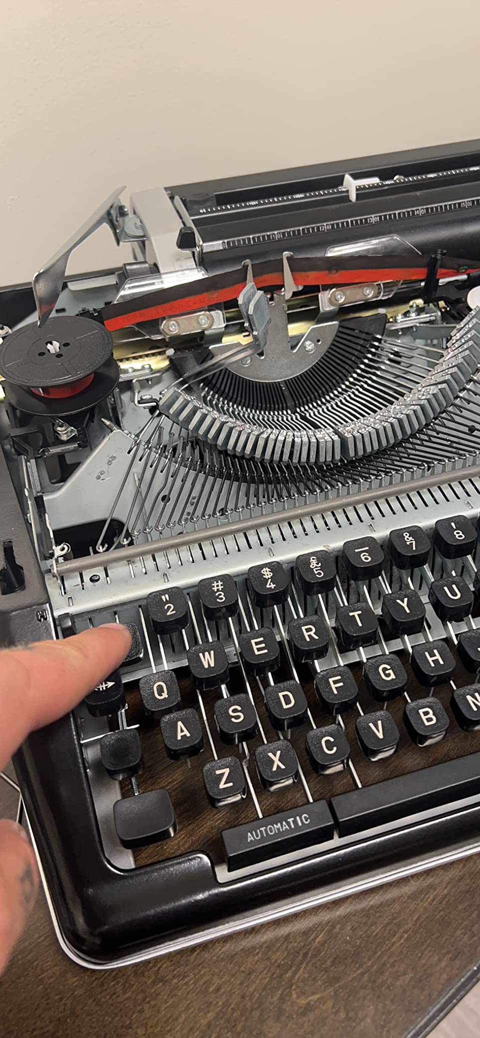 Royal Consumer Information Products Classic Retro Manual Typewriter (Black), Model Number: 79104P | Portable mechanical operation, nylon ribbon included customer photo 2