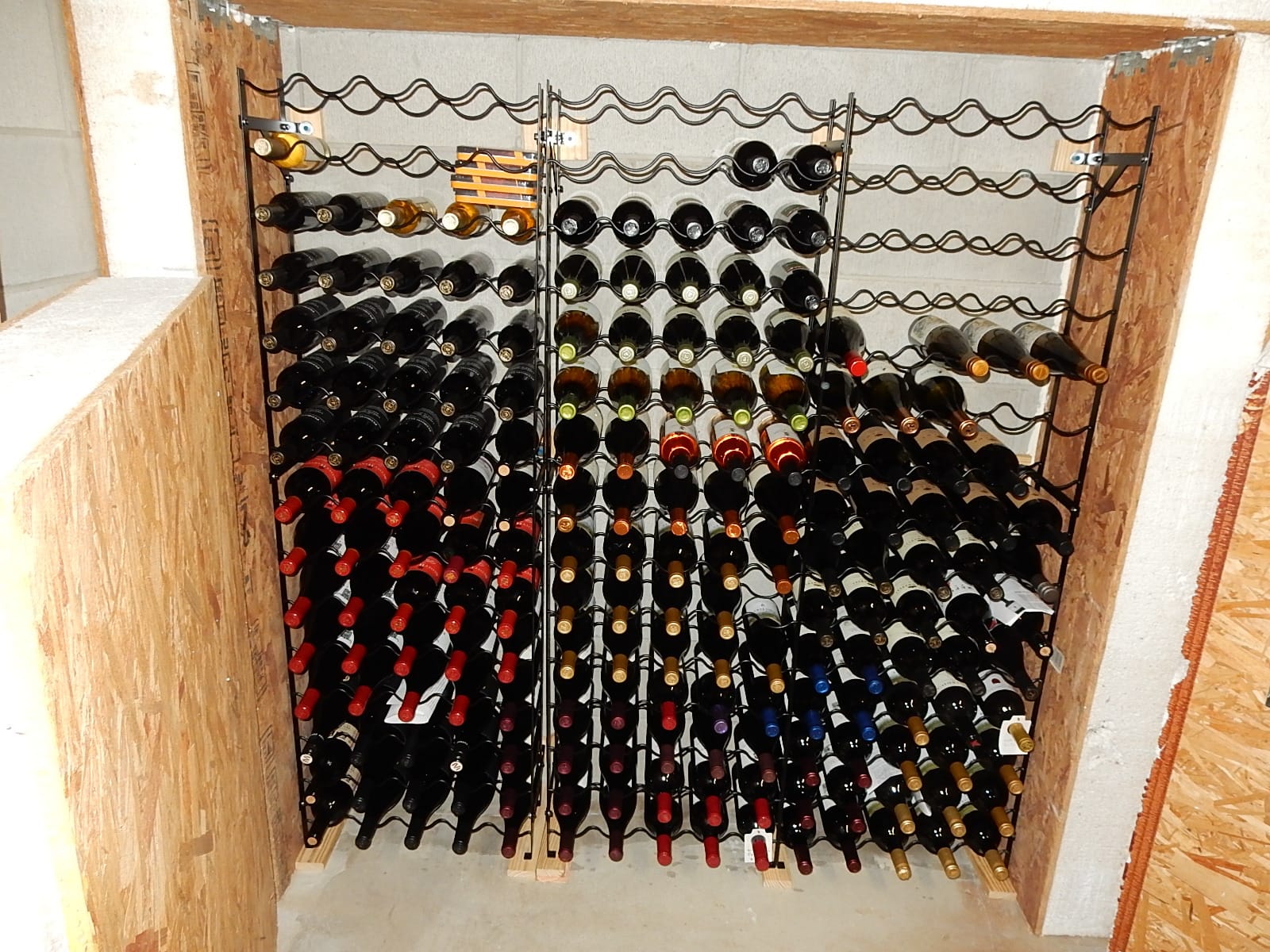 Sorbus Freestanding Floor Wine Rack, Home Bar & Cellar Storage (75 Bottle) | Kitchen organizer suited to dining room display, with open shelving that keeps labels visible and collections easy to browse. customer photo 1