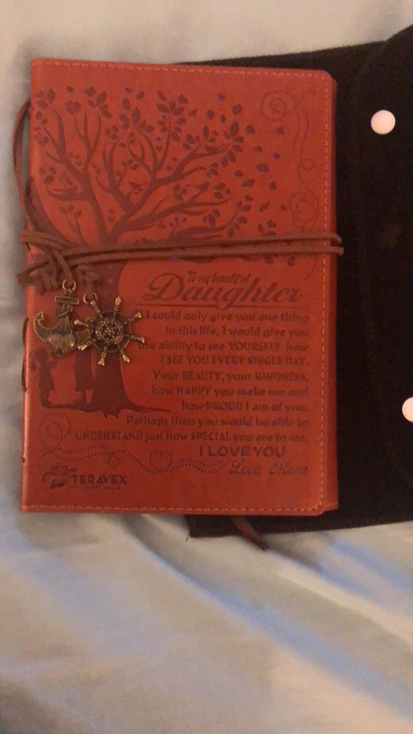 Mom To Daughter Gifts - Writing Journal, Personal Diary, Lined Journal, Travel, 6x8.75 Notebook, Writers Notebook, Faux Leather, Refillable for Teen Girls Women- Best Anniversary Birthday Gift customer photo 1