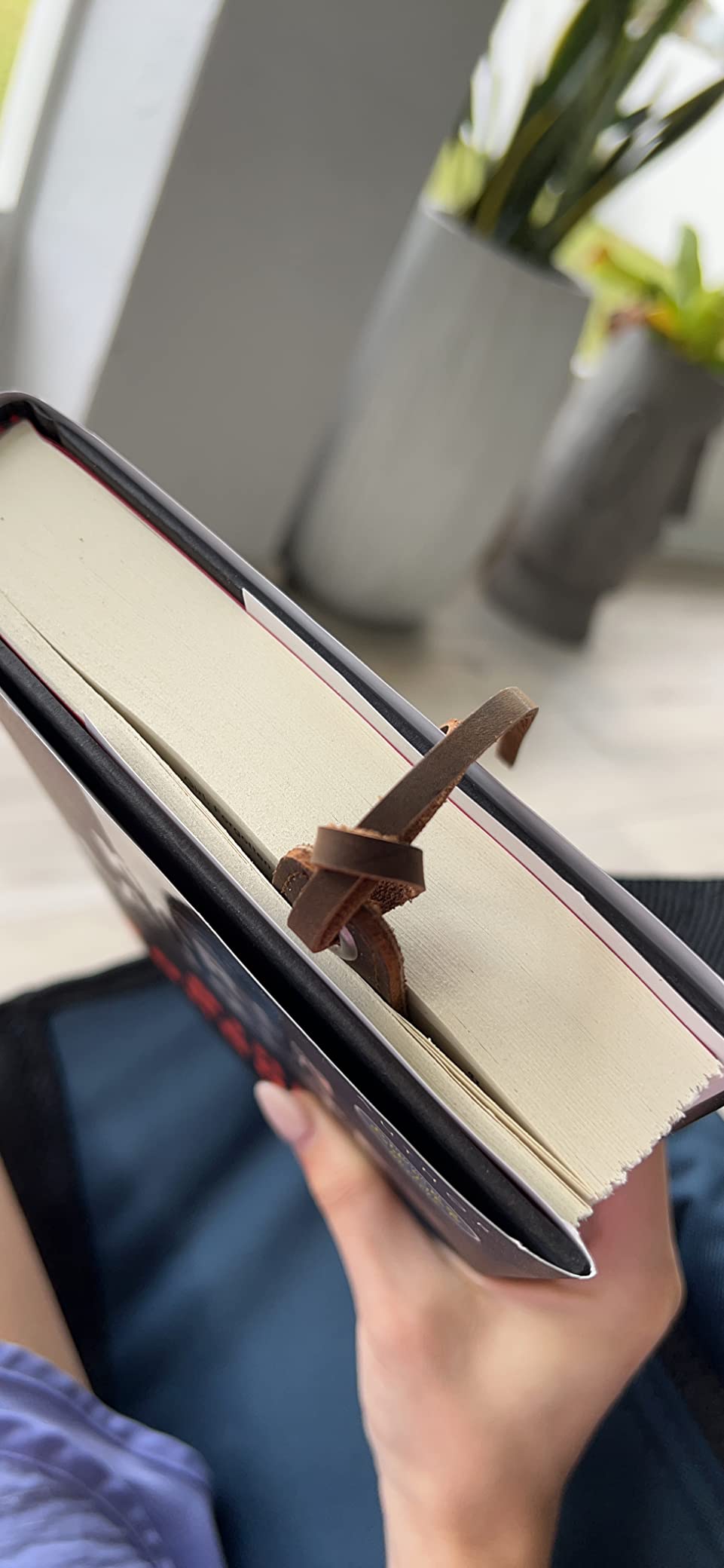 Handmade Leather Bookmark - Perfect for Men, Women & Kids | Great Gift for Bookworms & Writers (1 Bookmark) customer photo 2