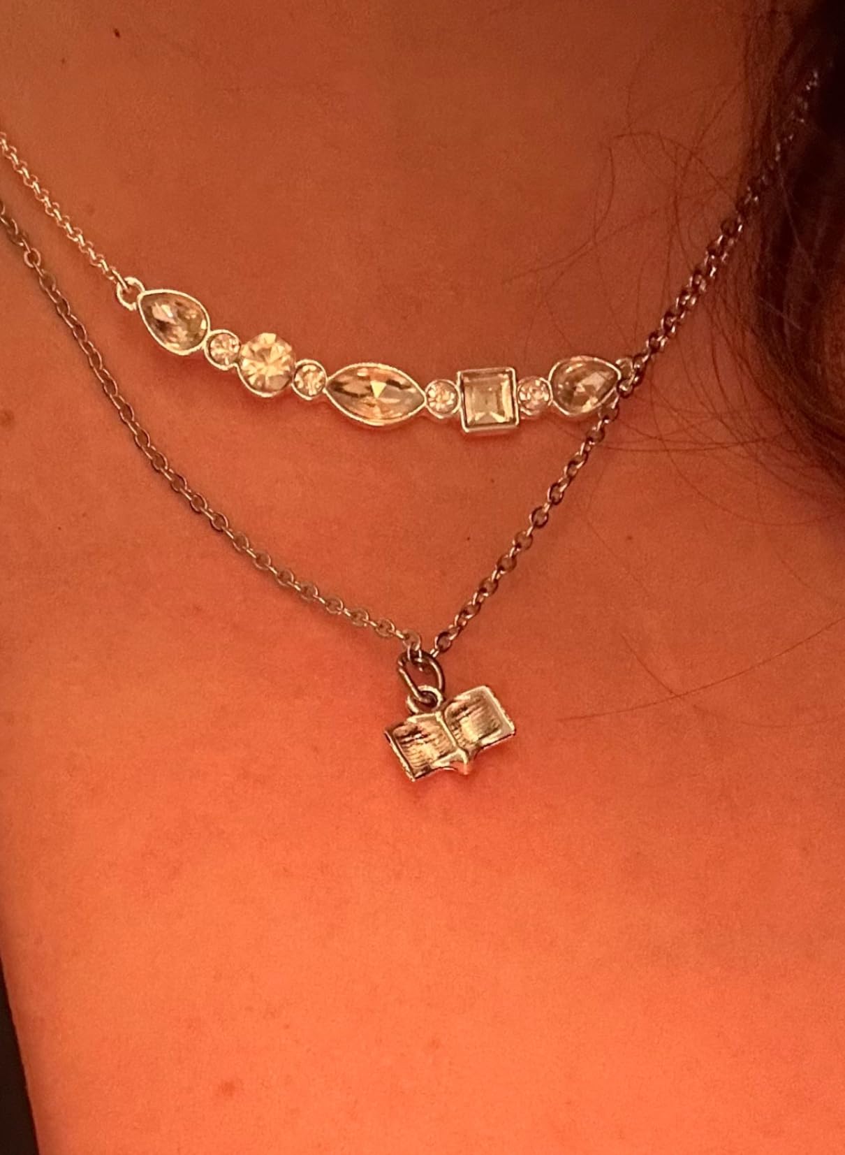 Book Lover Pendant Necklace - Reading Jewelry for Book Club, Librarian, Bookworm Gift customer photo 1