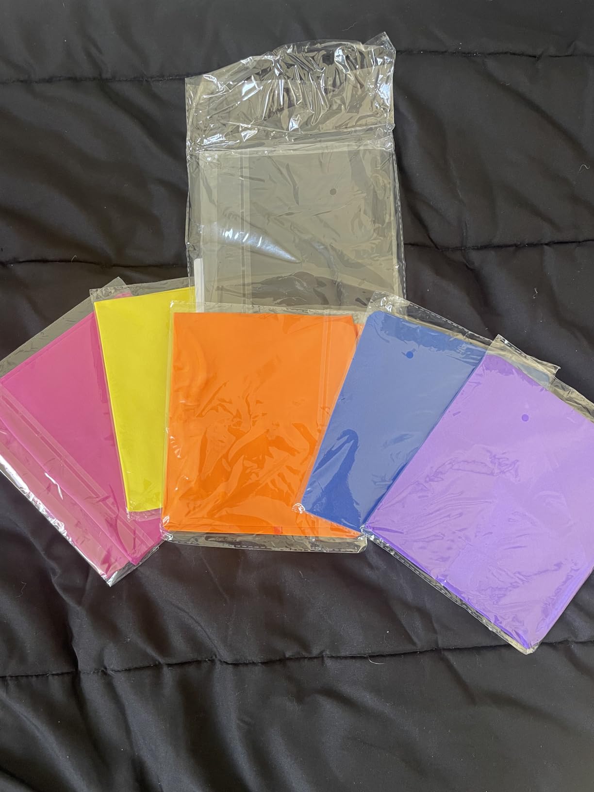 KICNIC Jumbo Book Covers 7 Pack, Stretchable Book Sox, 9x11 Inch | Protective Textbook Covers for Hardcover Books, up to 10x12.5 Inch, with Label Sticker, for School & Home customer photo 2