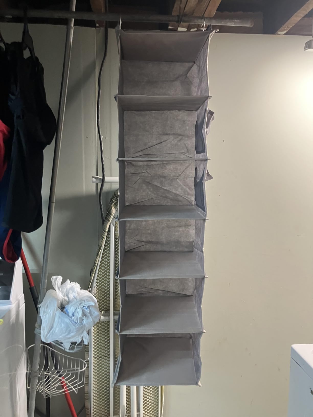 YOUDENOVA Hanging Closet Organizer and Storage, 6-Shelf, Grey customer photo 1