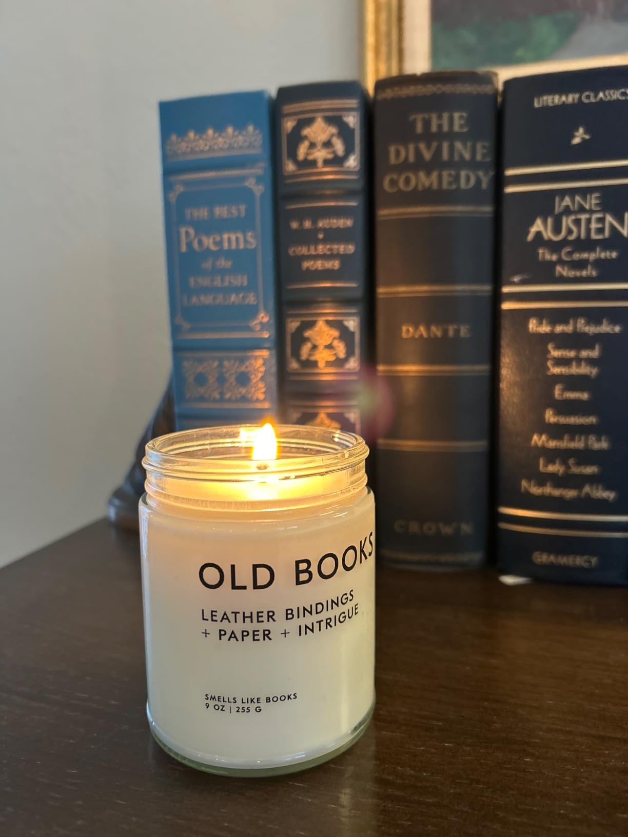 Old Books Bookish Reading Candle - Literary Inspired Gift for Readers, Writers, Bibliophiles, Bookworms & Book Lovers | Handmade in USA, Non-Toxic, Vegan & Cruelty-Free | 9 oz customer photo 1