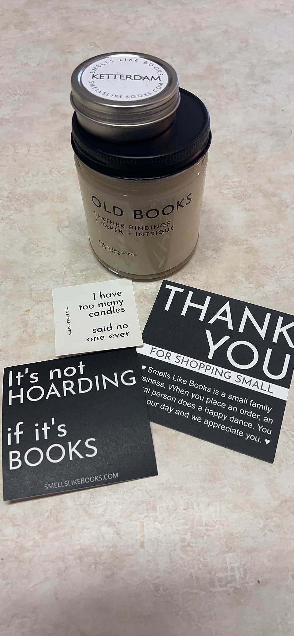 Old Books Bookish Reading Candle - Literary Inspired Gift for Readers, Writers, Bibliophiles, Bookworms & Book Lovers | Handmade in USA, Non-Toxic, Vegan & Cruelty-Free | 9 oz customer photo 2