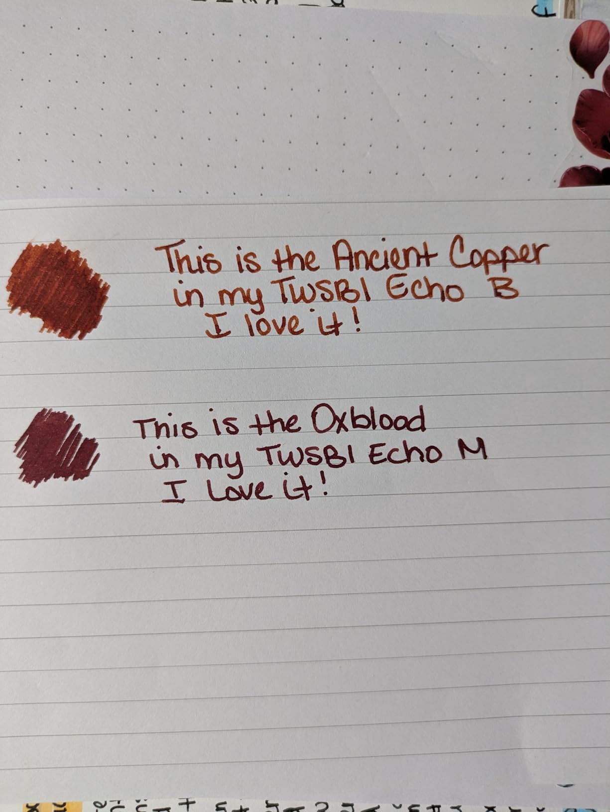 Diamine Fountain Pen Ink 80ml - Oxblood & Ancient Copper - 2 Pack customer photo 1