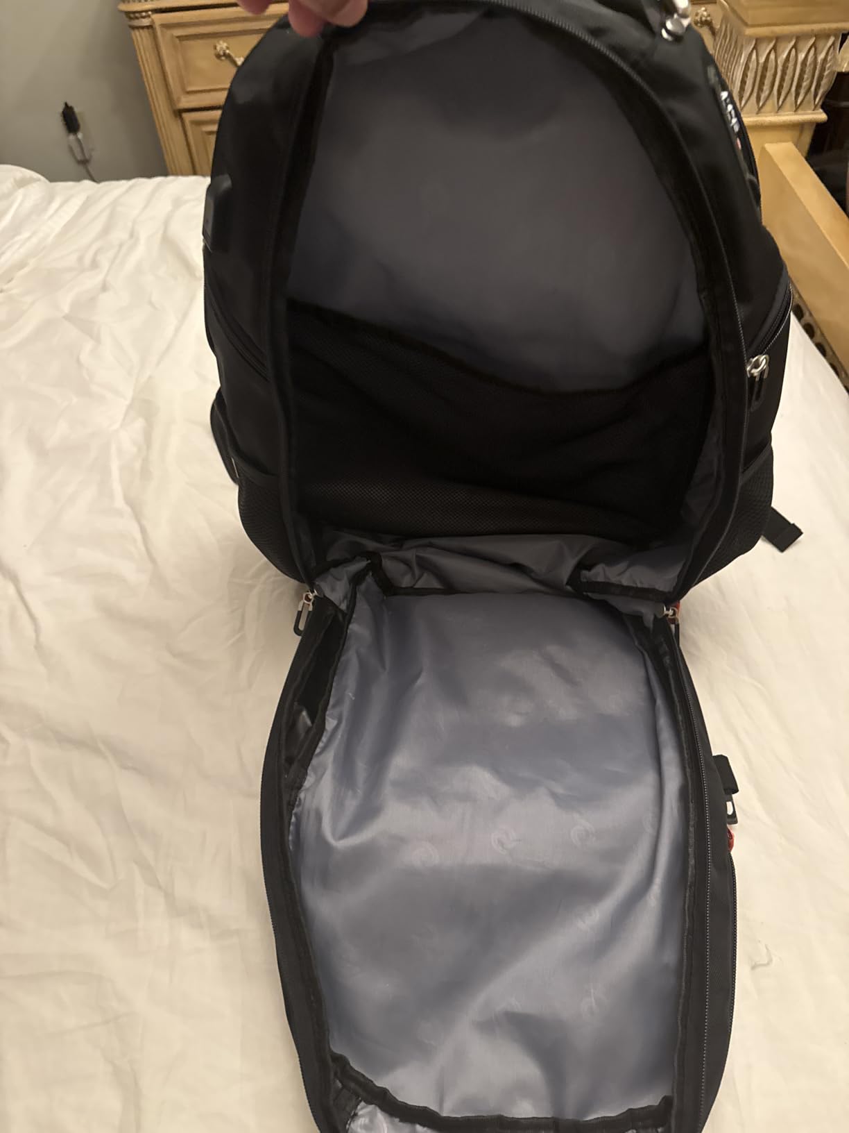 SHRRADOO Extra Large Travel Laptop Backpack, Fit 17 Inch Laptops, with Combination Lock, Carry On Flight Approved, College Bookbag customer photo 2