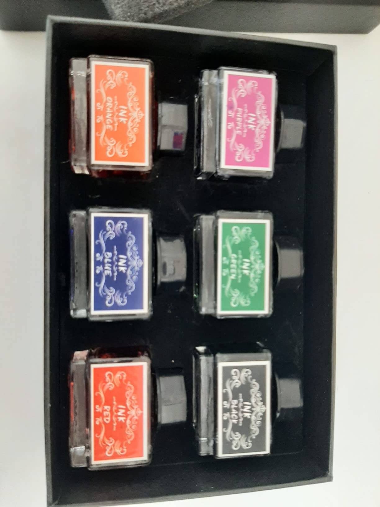 Calligraphy Ink Set | 6 Colors (Black, Blue, Red, Green, Purple, Orange) | 15 ml Bottles | Fountain Pen & Dip Pen Ink customer photo 1