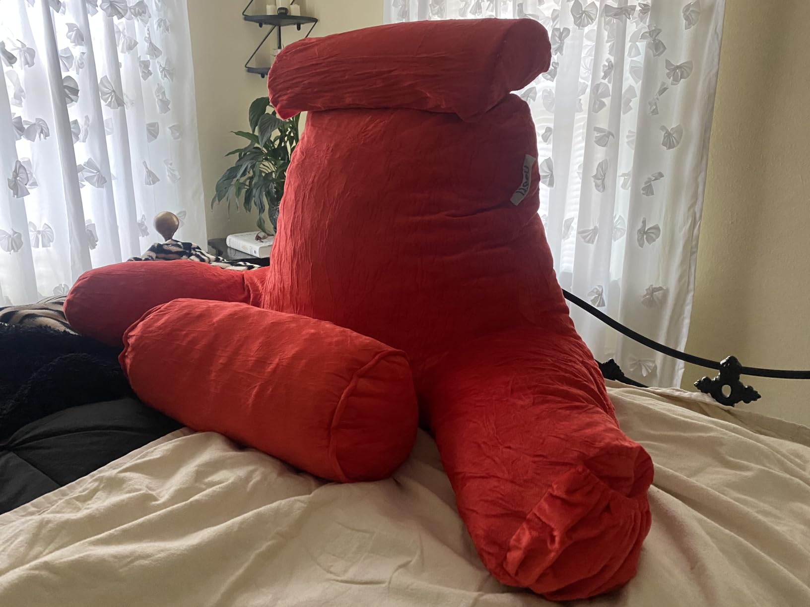 Nestl Reading Pillow with Shredded Memory Foam, Back and Arms Adjustable Support customer photo 1