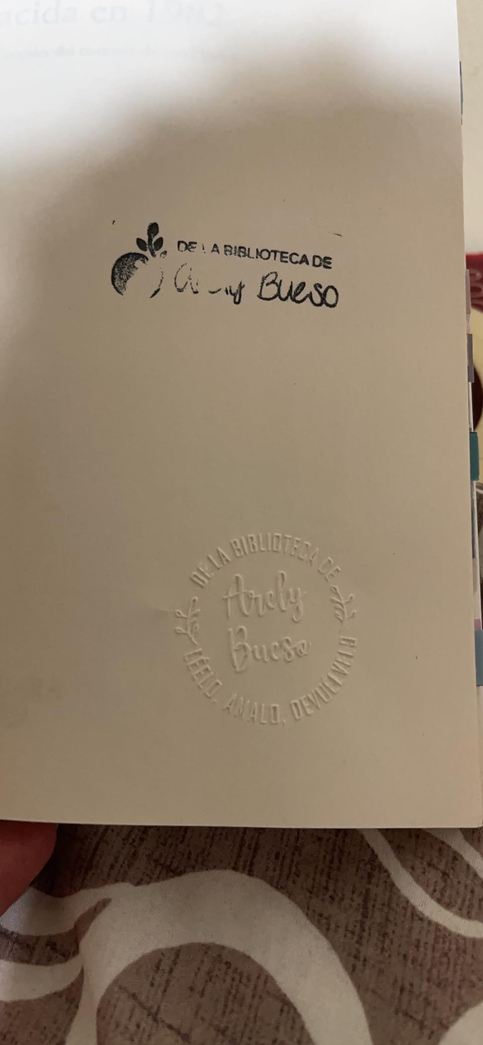 Library Book Embosser Seal Stamp Personalized Customized 1 x 5/8
