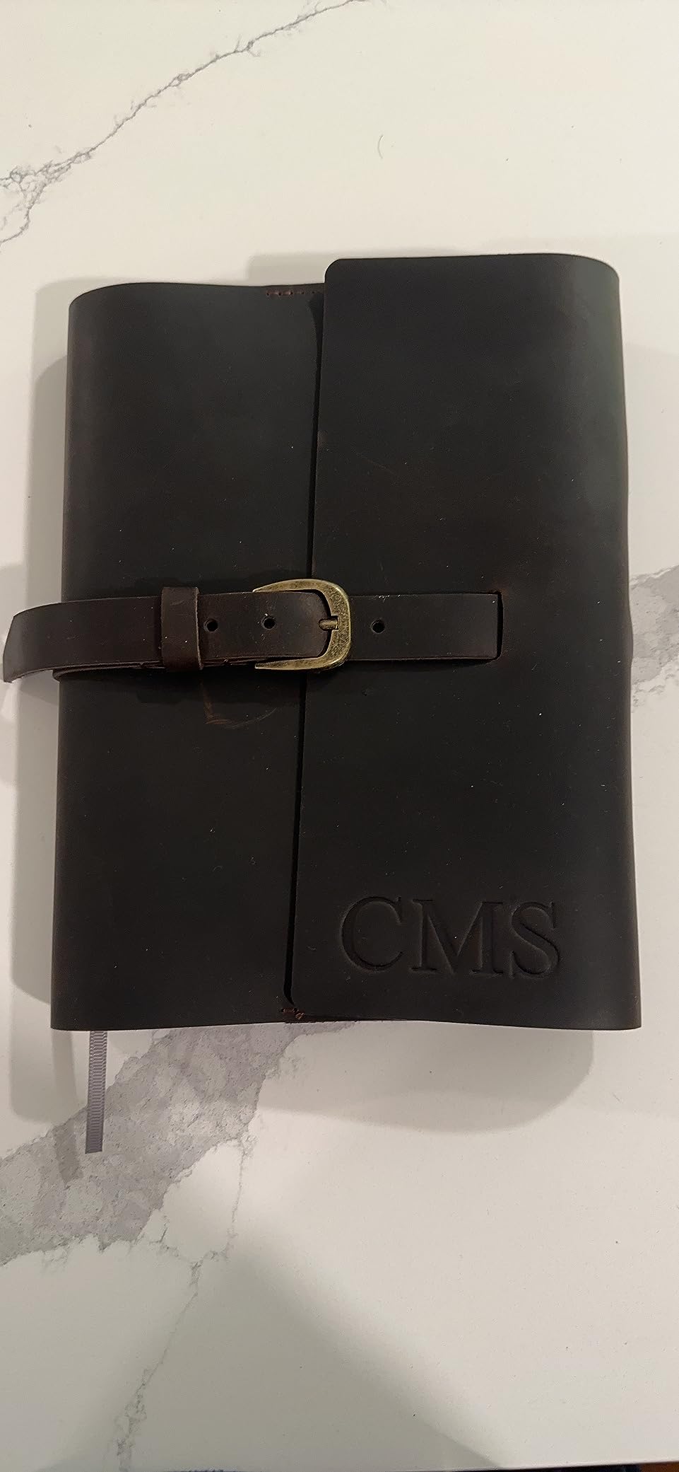 PERSONALIZED LEATHER JOURNAL GIFT SET for Men & Women, Initials on Premium Leather Cover, Metal Pen, Refillable A5 Lined Paper Notebook, Leather Bound Vintage Diary, Travel Journals, Graduation Gifts customer photo 1