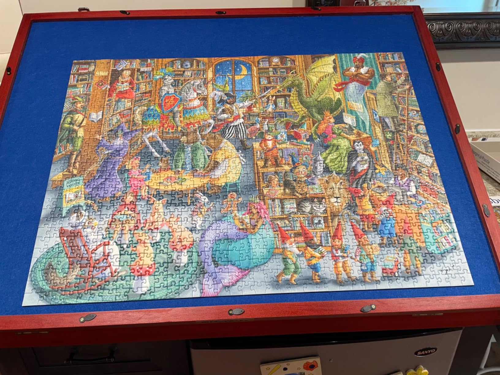Ravensburger Midnight at The Library Puzzle - 1000 Unique Pieces | Premium Quality | Anti-Glare Surface | Perfect for Family Fun | Ideal Gift for Puzzle Enthusiasts customer photo 1