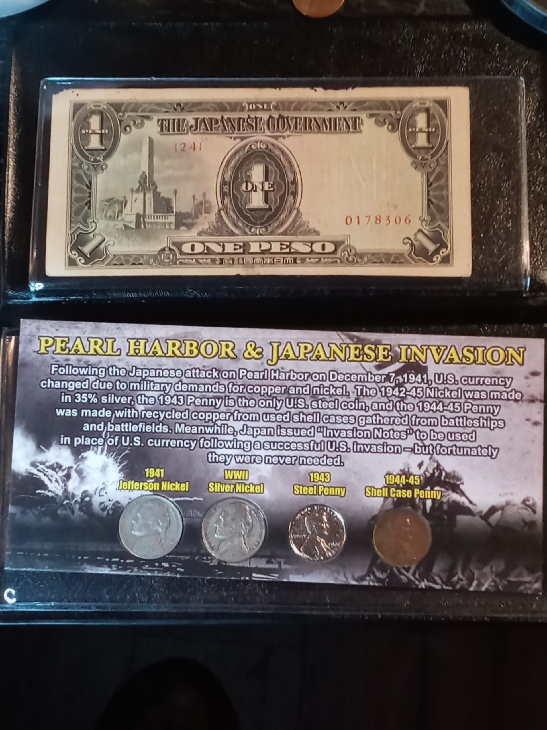 Pearl Harbor and Japanese Invasion Coin & Currency Collection customer photo 2