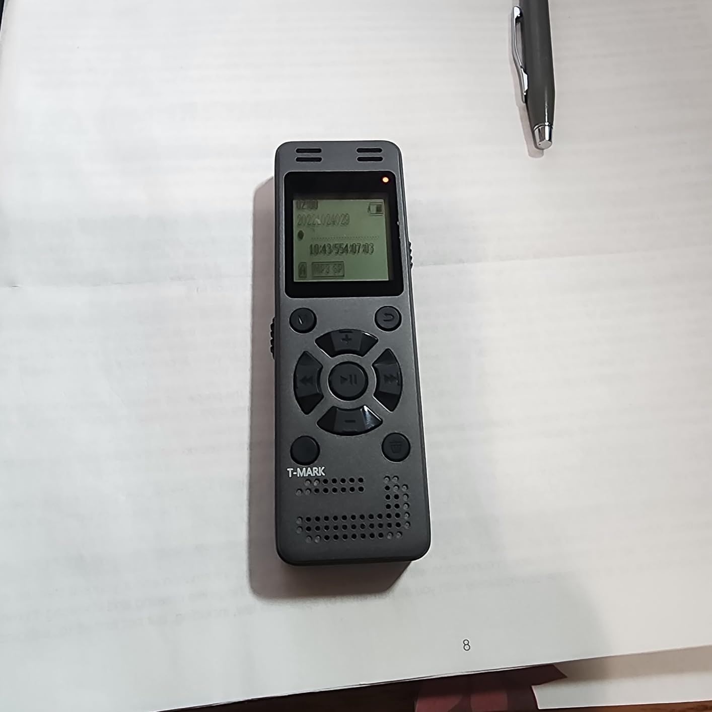 128GB Digital Voice Recorder for Lectures Meetings - EVIDA 9296 Hours Voice Activated Recording Device Audio Recorder with Playback,Password customer photo 2