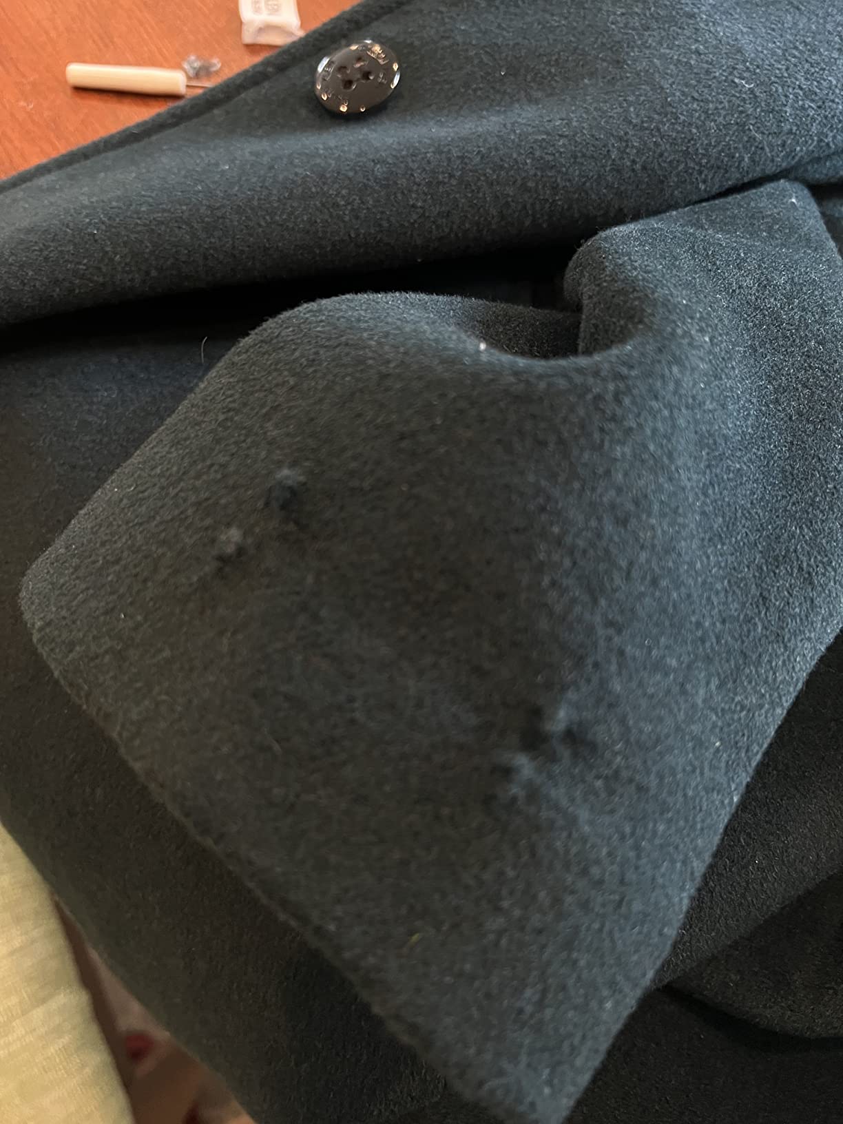 Calvin Klein womens Classic Wool Blend Coat customer photo 1