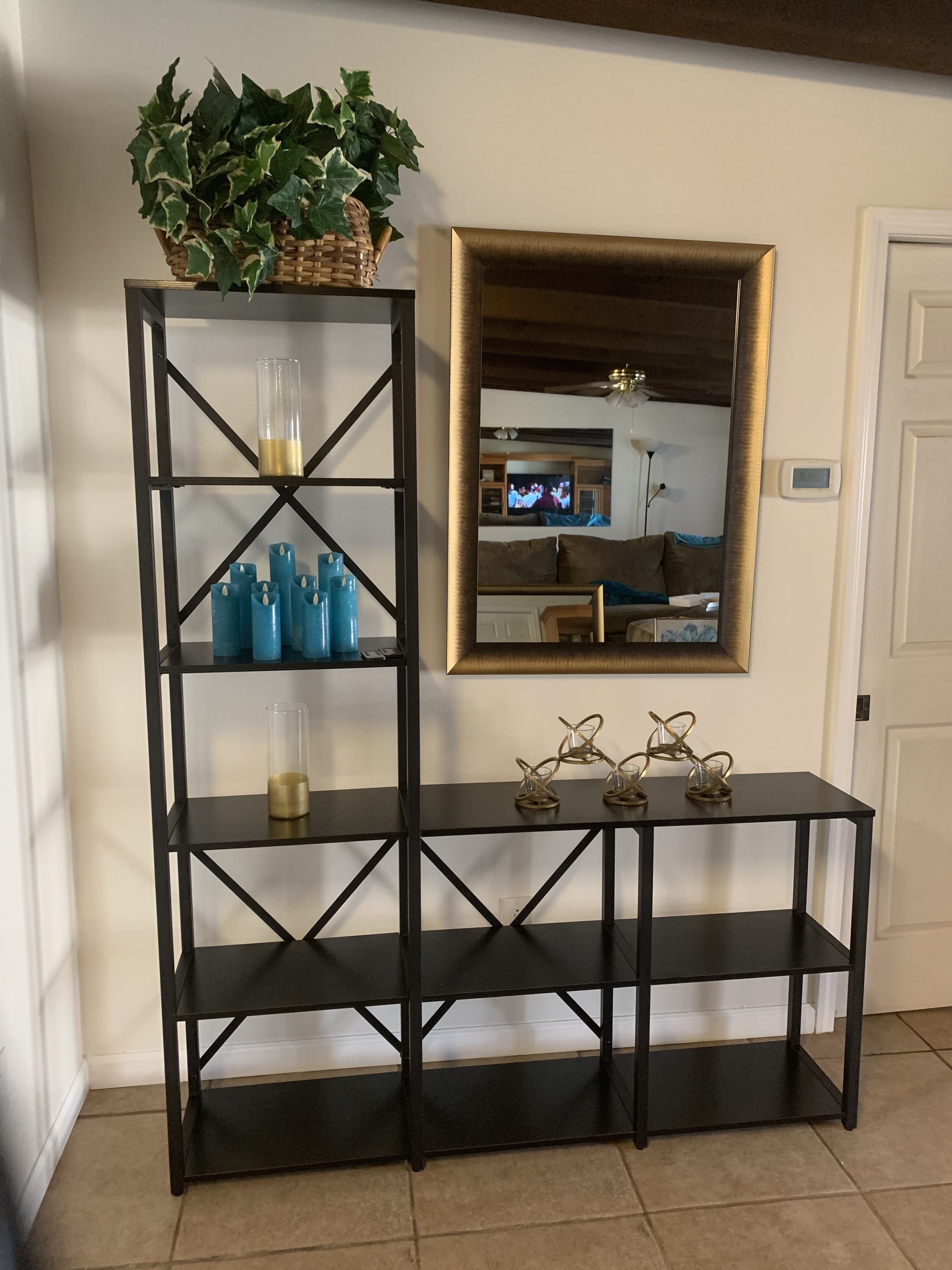 Tribesigns Modern 9 Shelves Bookshelves, Industrial Stepped Ladder Corner Etagere Bookcase, Rustic 6-Tier Display Open Shelf Storage Organizer for Living Room customer photo 1