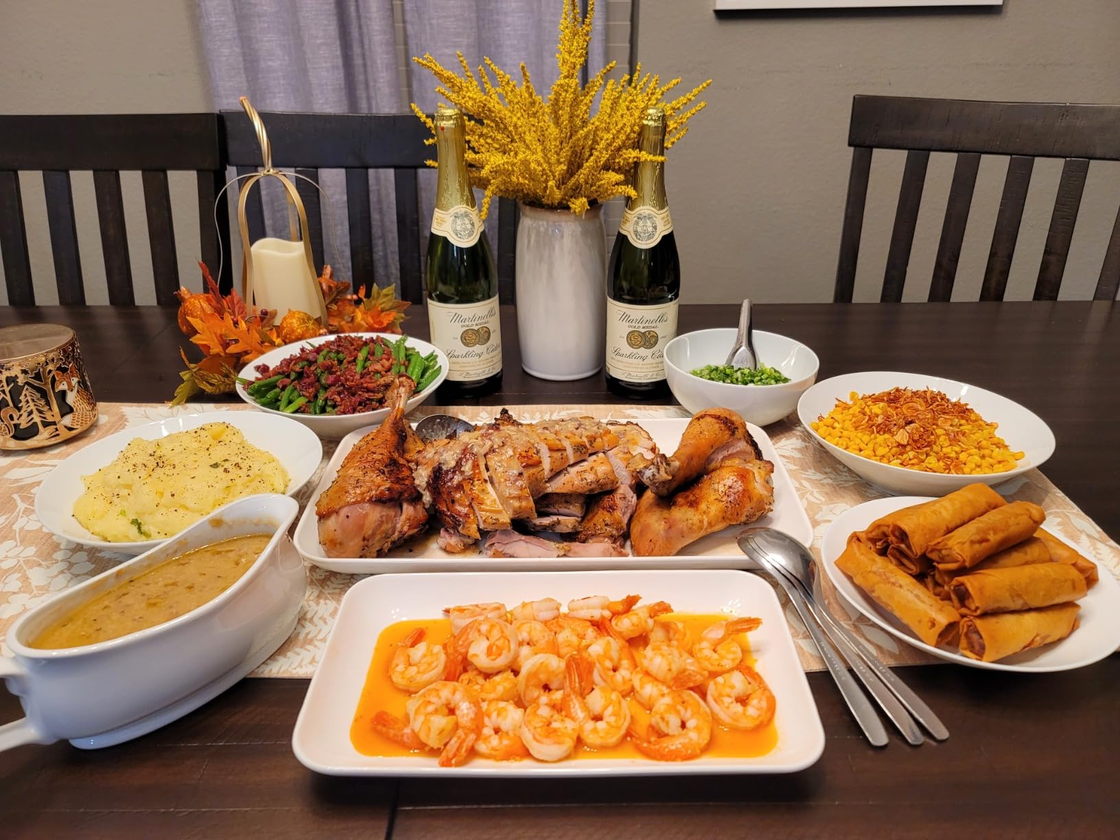 DELLING Large Serving Platter Set of 3, 16/14/12 Inch Porcelain Serving Trays for Party - White Ceramic Rectangular Platters for Entertaining, Appetizer Fruit Tray customer photo 2