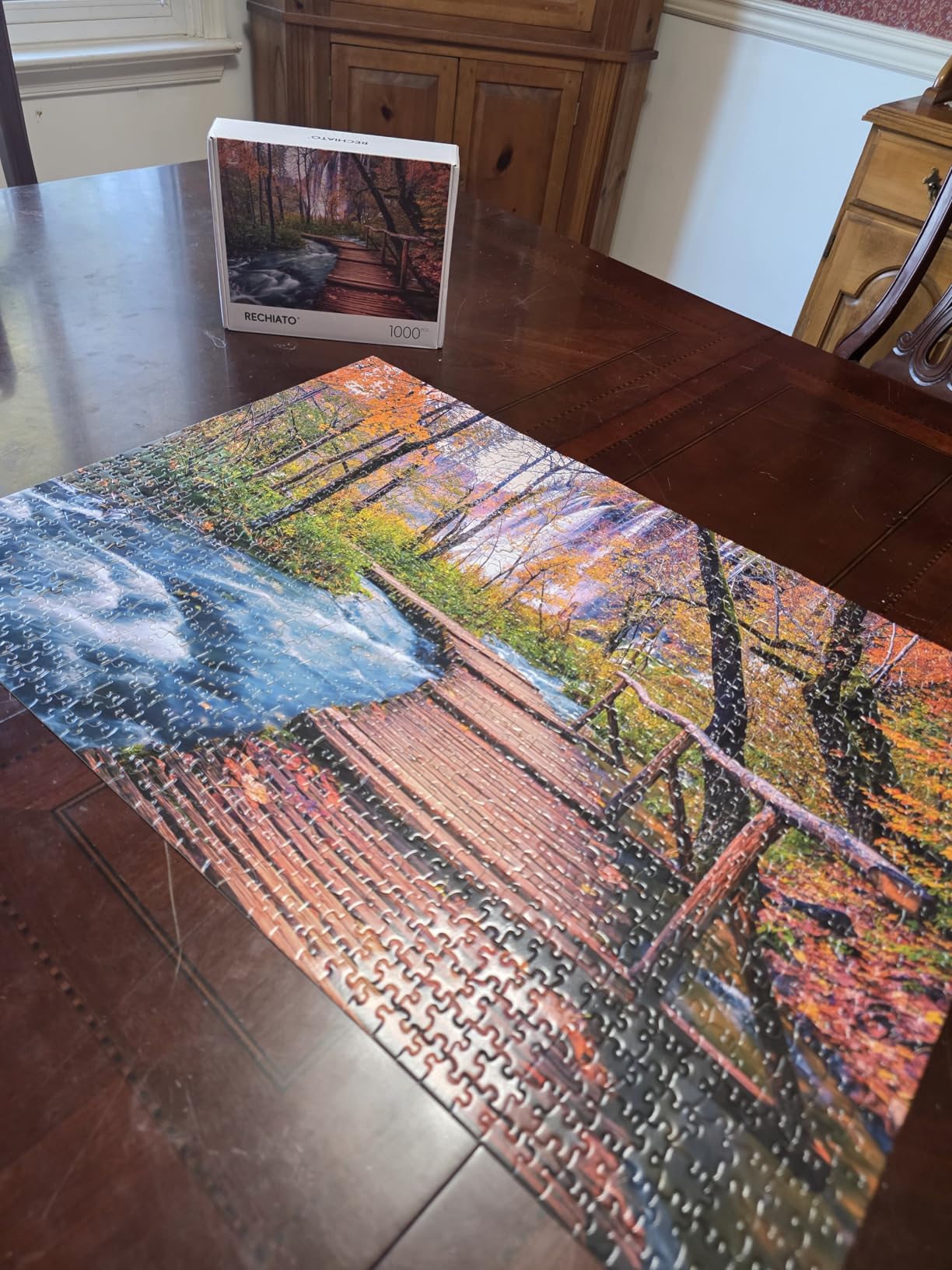 Jigsaw Puzzles for Adults, 1000 Pieces and up, Bookshelf Canal Puzzle, Books Library Challenging Funny Puzzles for Friends Family Activity Game Nights Gifts customer photo 2