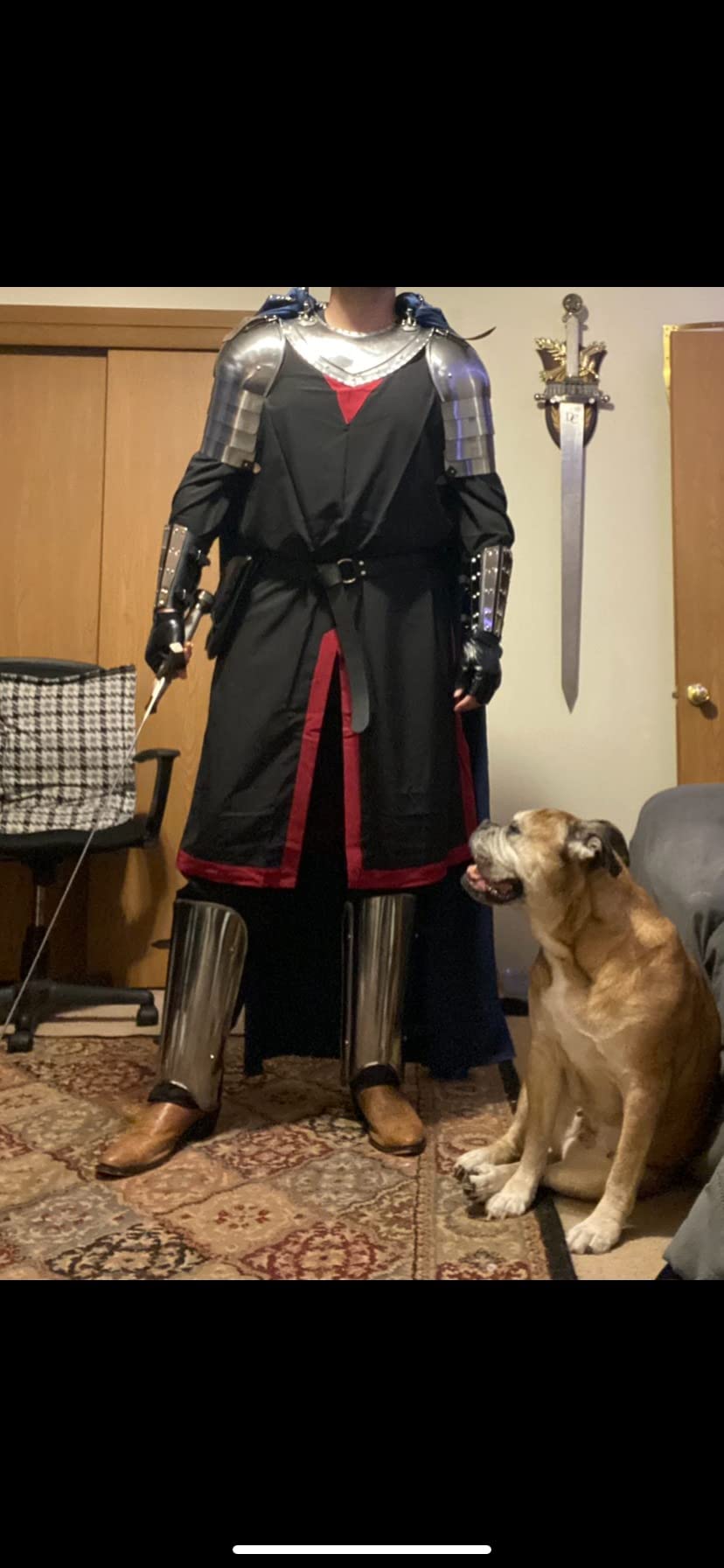 Mens Medieval Costume Renaissance Templar Tunic Viking Knight Pirate Vintage Warrior Halloween LARP Tops customer photo 2