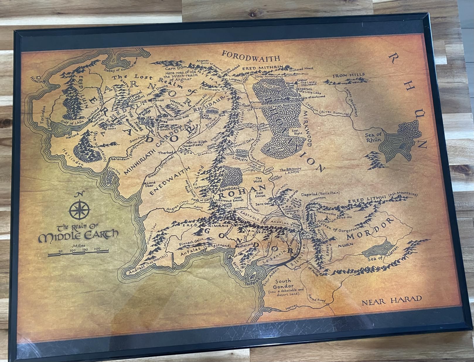 LORD OF THE RINGS - MIDDLE EARTH MAP POSTER - 16x24(40x60cm) customer photo 1
