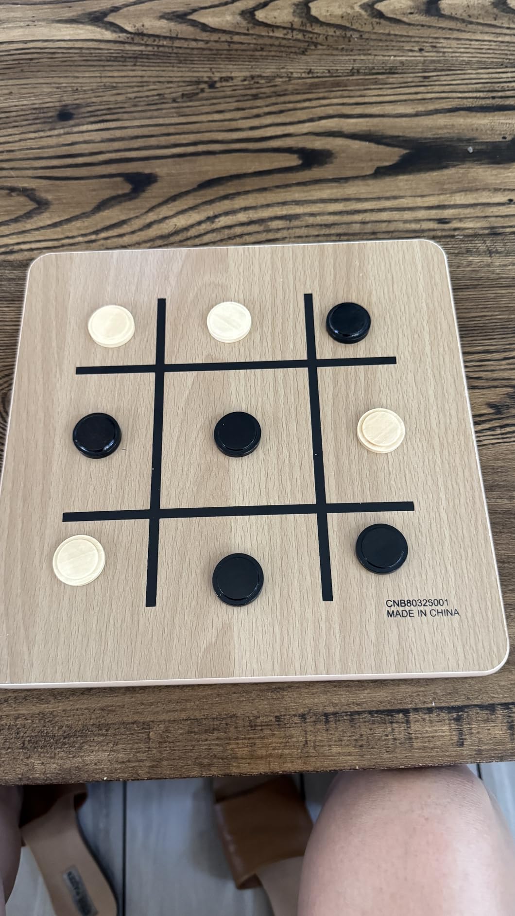Regal Games - Reversible Wooden Board for Chess, Checkers & Tic-Tac-Toe - 24 Interlocking Wooden Checkers and 32 Standard Chess Pieces - for Age 8 to Adult for Family Fun customer photo 2